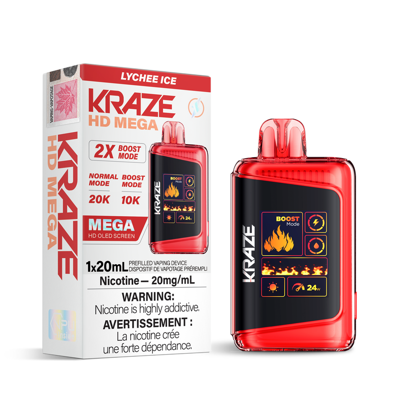 Kraze HD Mega - Disposable E-Cig (FEDERAL) (20k Puffs)