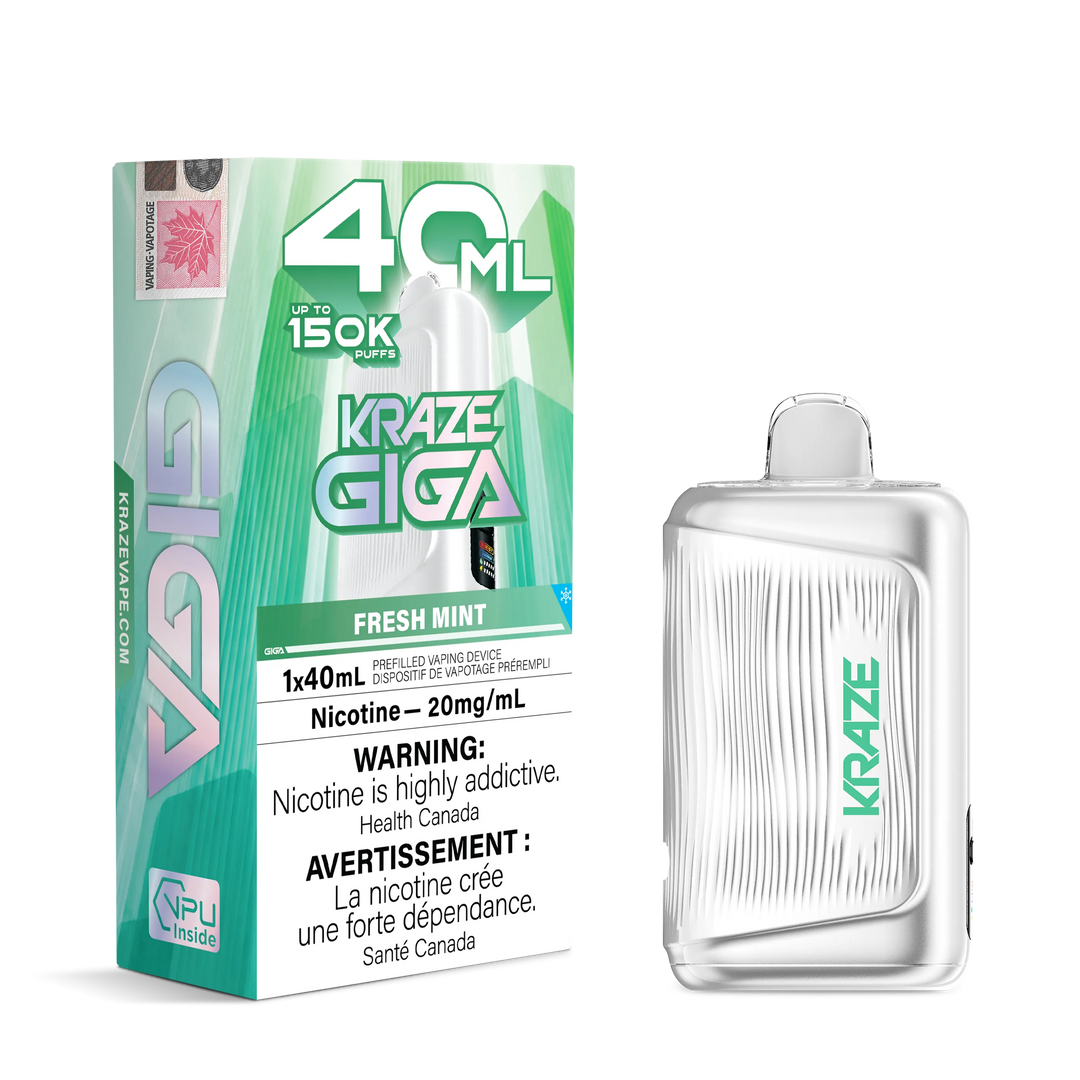Fresh Mint Ice Kraze Giga - Disposable 150K