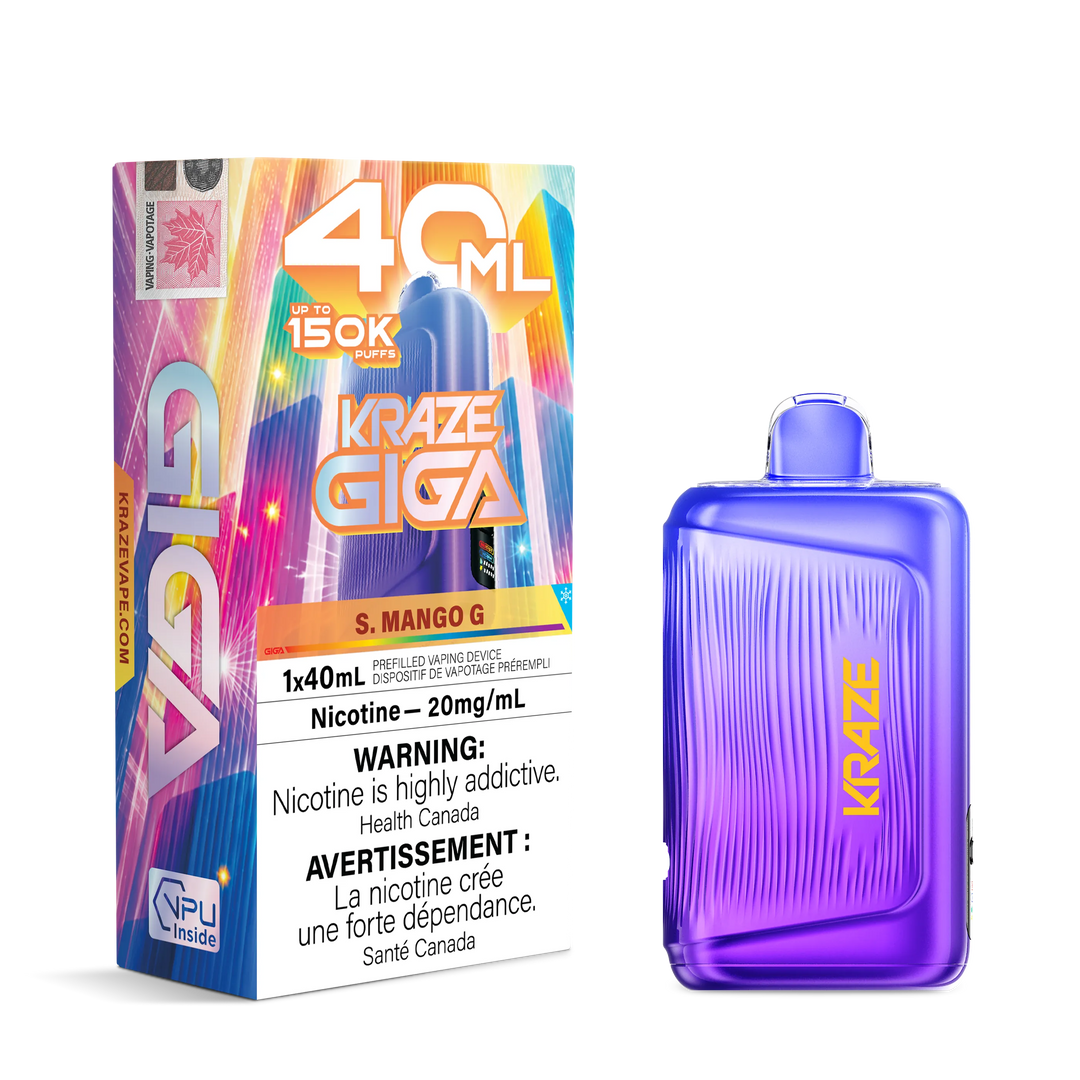 Sour Mango G Kraze Giga - Disposable 150K