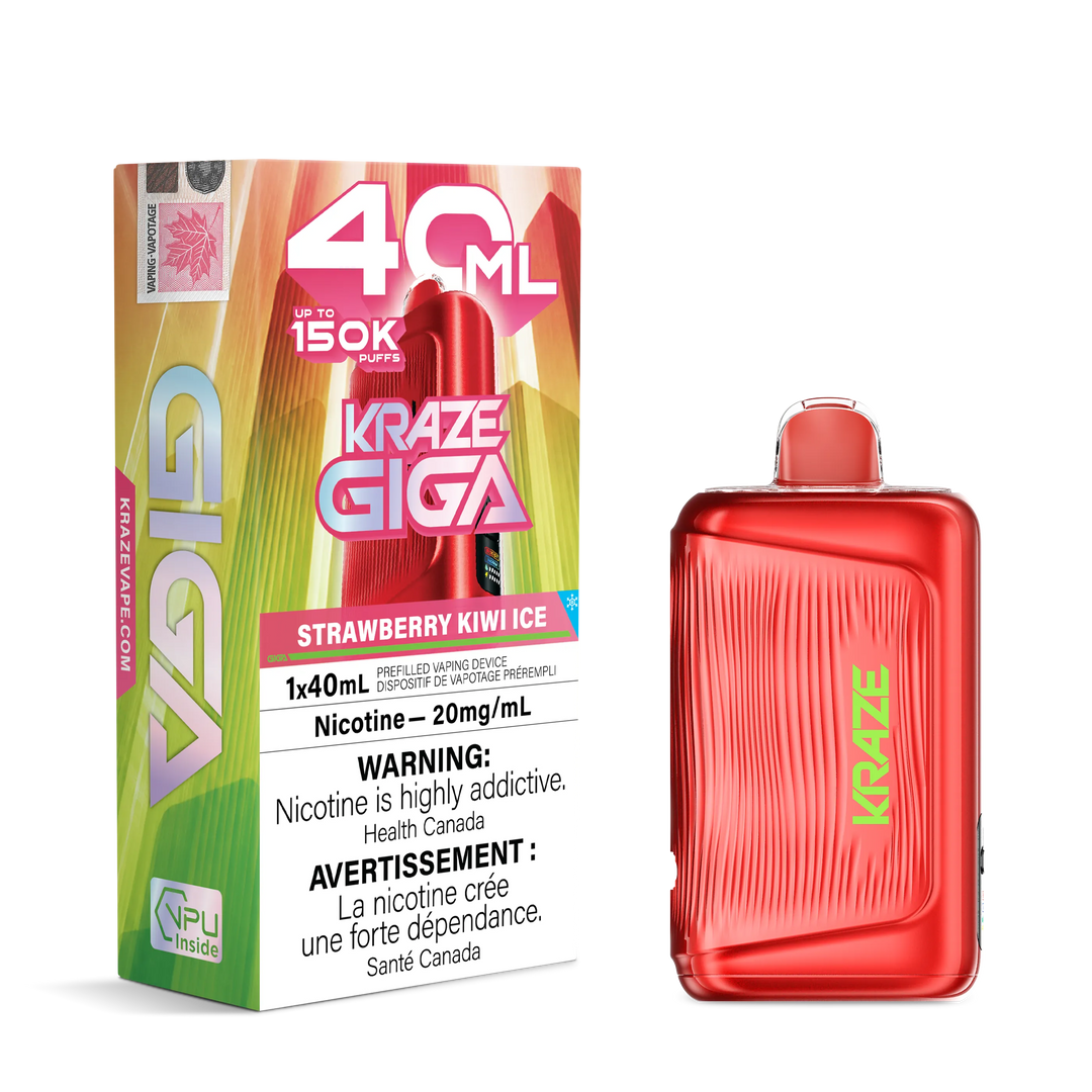 Strawberry Kiwi Ice Kraze Giga - Disposable 150K