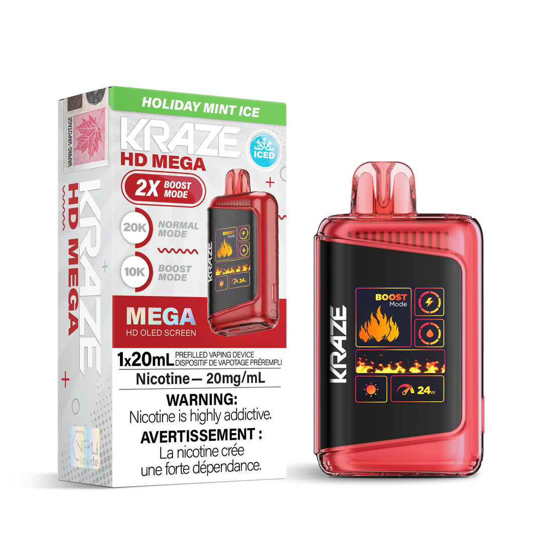 Holiday Mint Ice Kraze HD Mega - Disposable 20K
