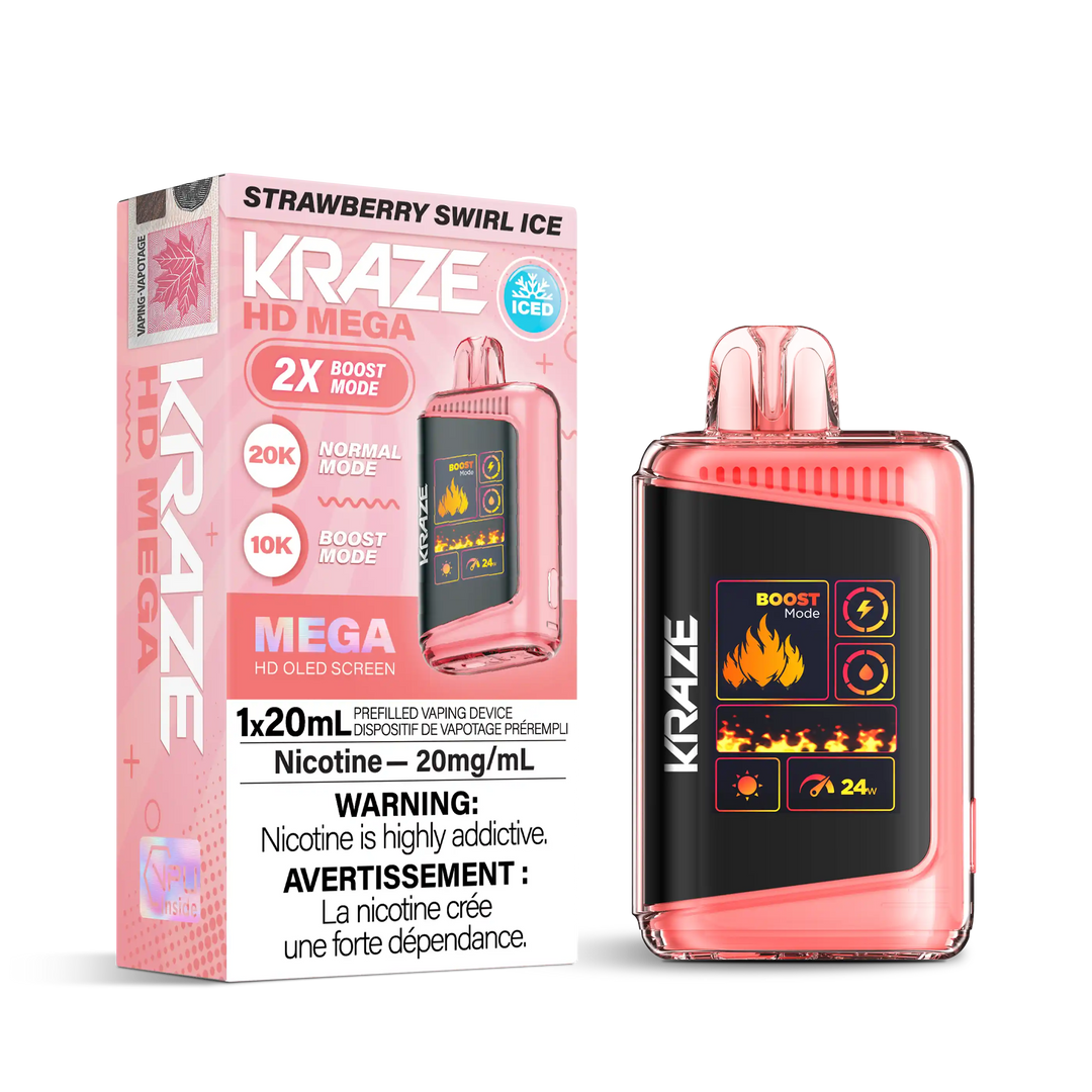 Strawberry Swirl Ice Kraze HD Mega - Disposable 20K