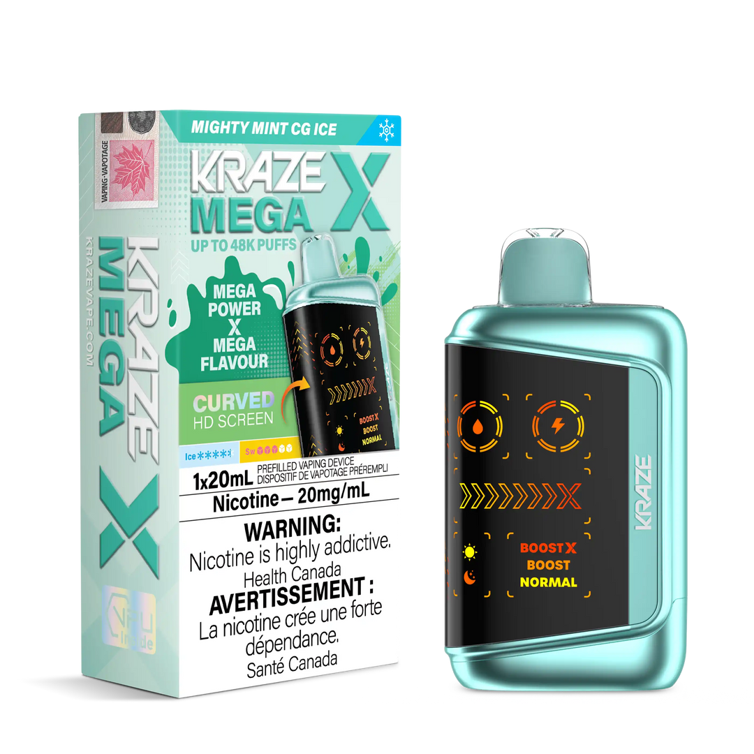 Mighty Mint CG Ice Kraze Mega X - Disposable 48K