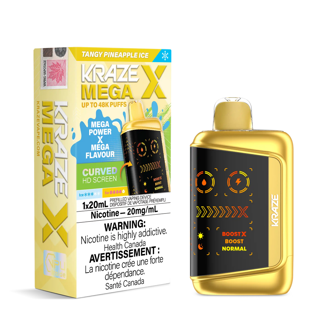 Tangy Pineapple Ice Kraze Mega X - Disposable 48K