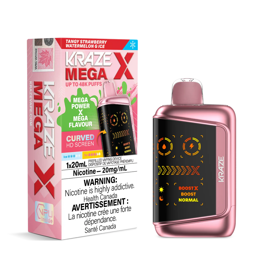 Tangy Strawberry Watermelon G Ice Kraze Mega X - Disposable 48K