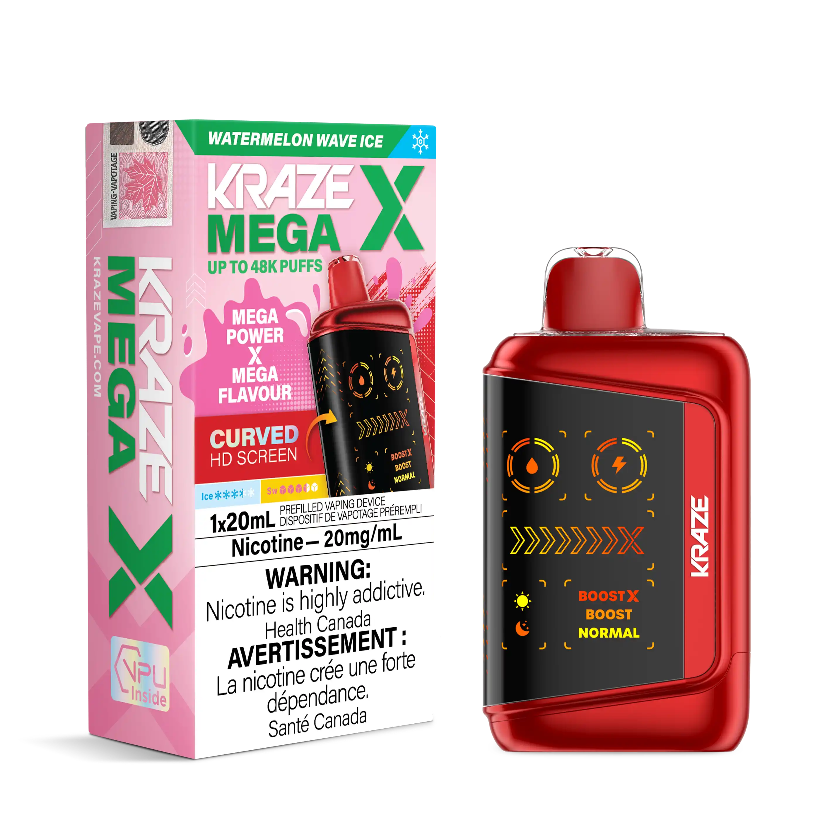 Kraze Mega X 48K High-Puff Disposables Canada | VIP Vape Kraze Mega X 48K High-Puff Disposables Canada | VIP Vape