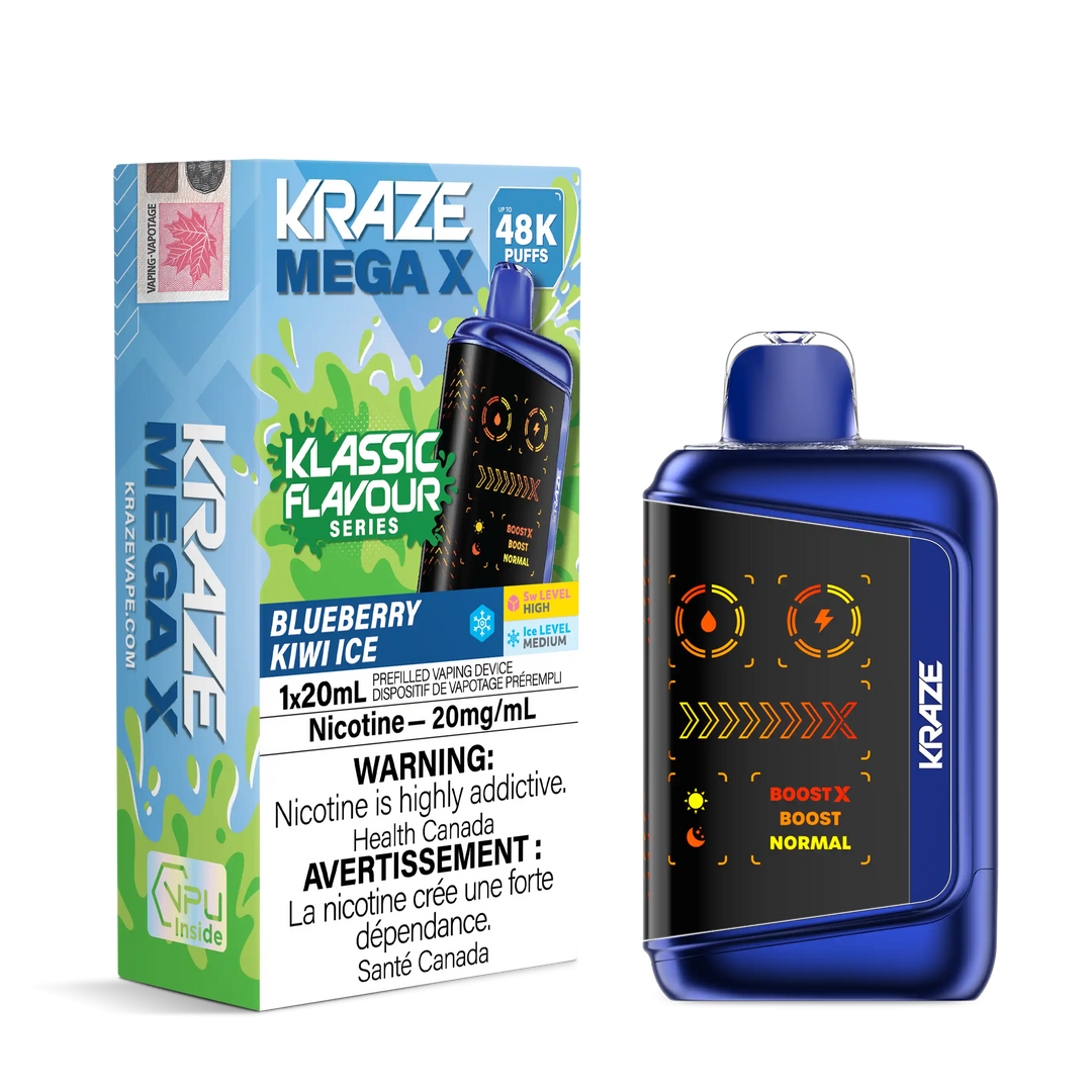 Blueberry Kiwi Ice Kraze Mega X - Disposable 48K