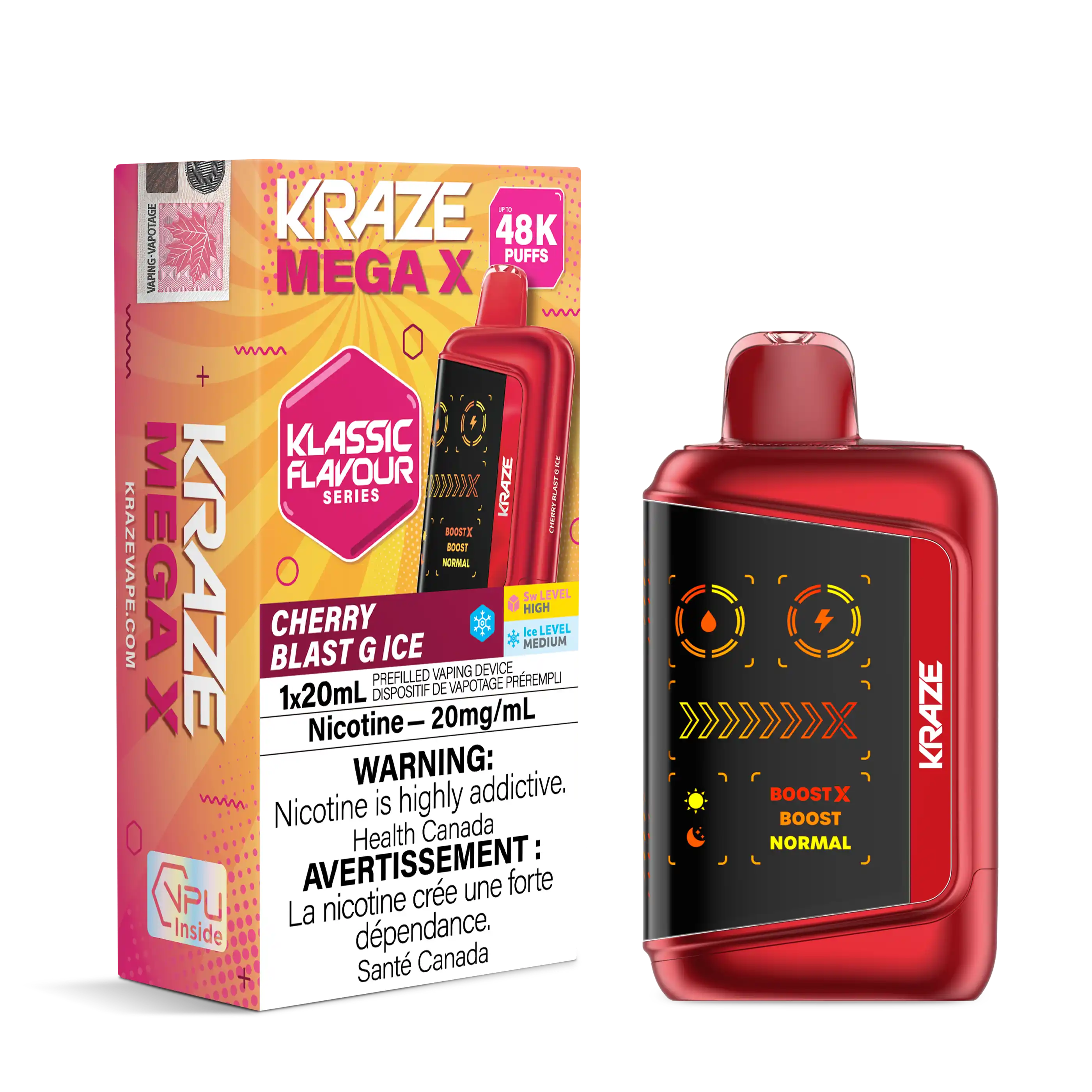 Kraze Mega X 48K High-Puff Disposables Canada | VIP Vape