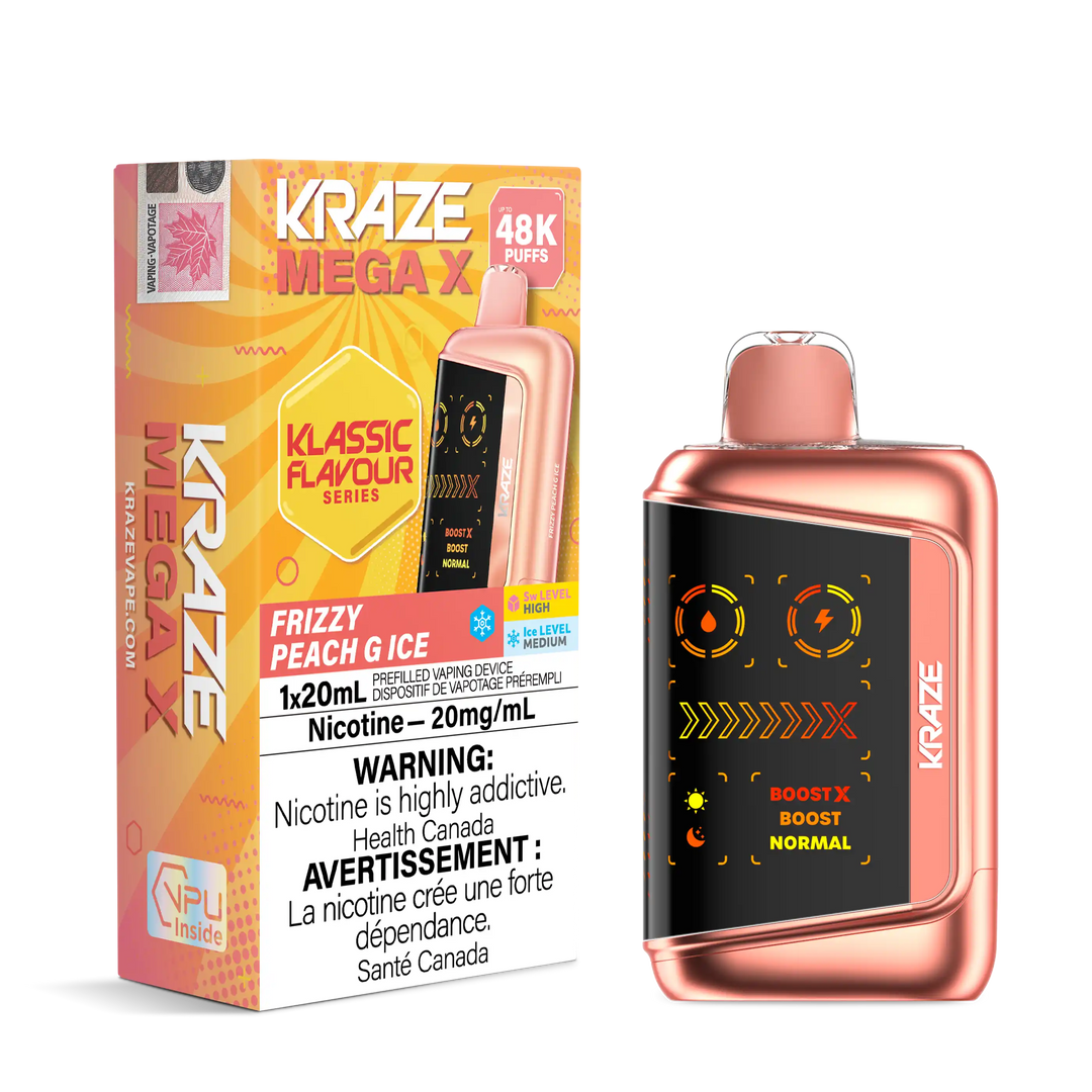 Frizzy Peach G Ice Kraze Mega X - Disposable 48K