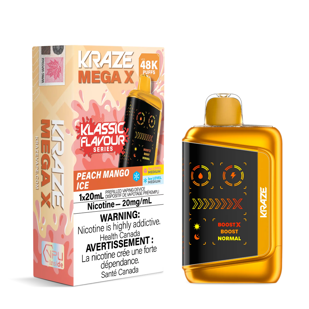 Peach Mango Ice Kraze Mega X - Disposable 48K