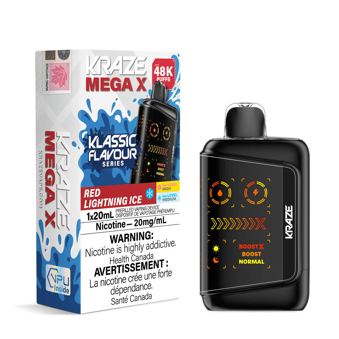 Red Lightning Ice Kraze Mega X - Disposable 48K