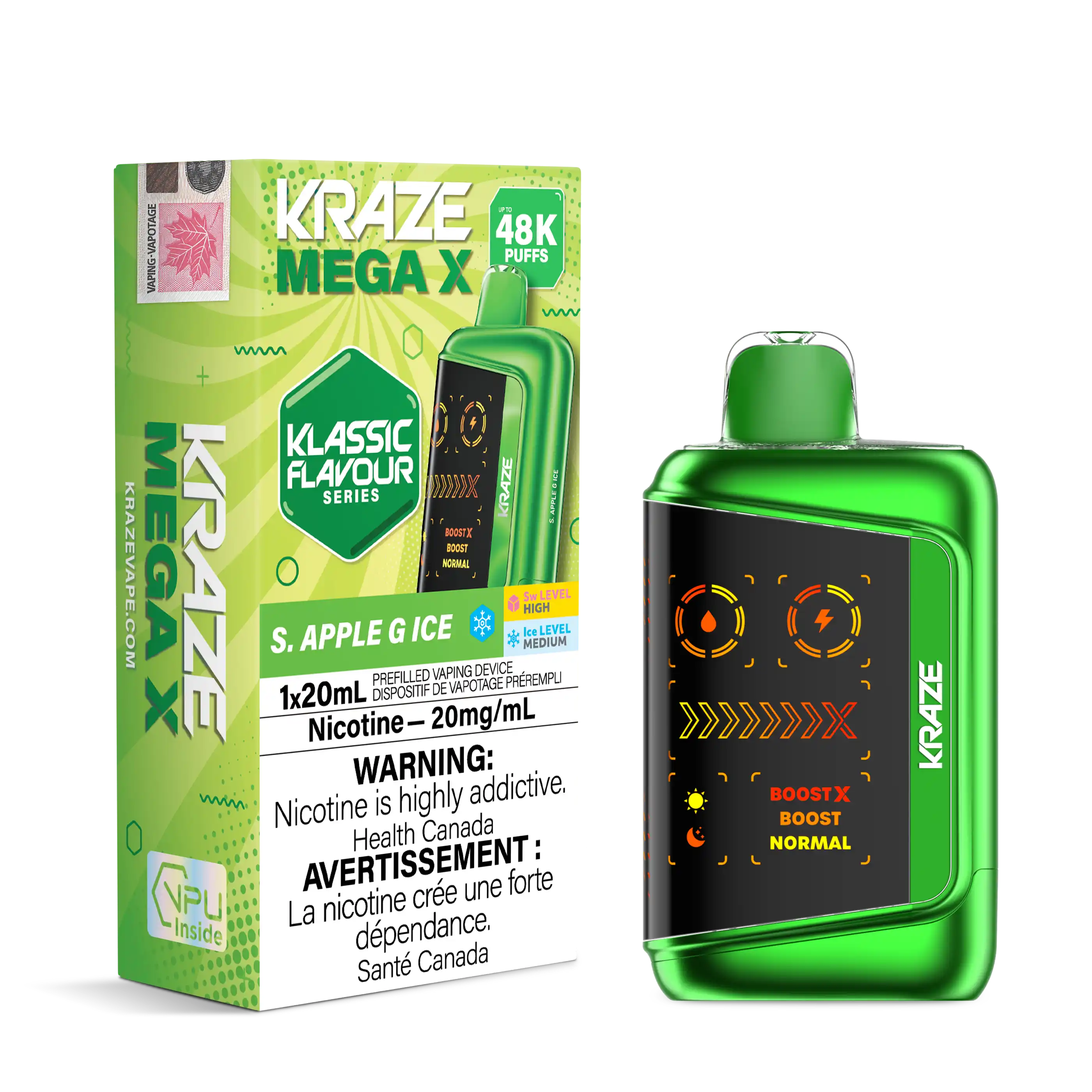 Kraze Mega X 48K High-Puff Disposables Canada | VIP Vape