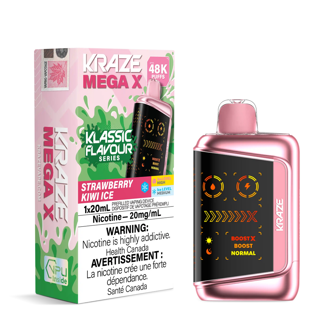 Strawberry Kiwi Ice Kraze Mega X - Disposable 48K