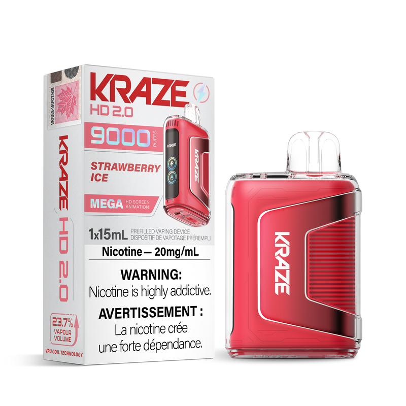 Kraze HD 2.0 - Disposable E-Cig (EXCISE TAXED) (9000 Puffs) - VIP VAPE