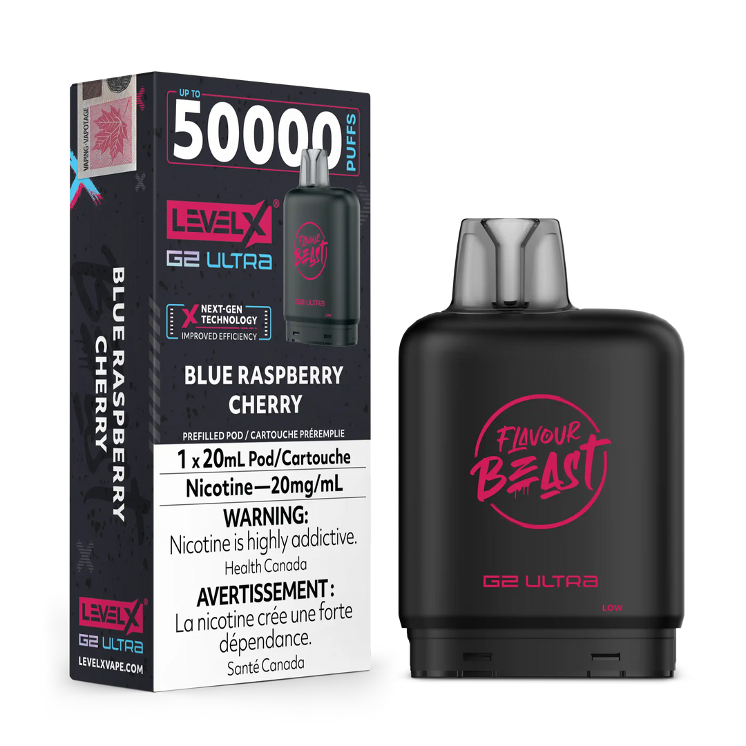 Blue Raspberry Cherry by Level X Flavour Beast G2 Ultra 50K