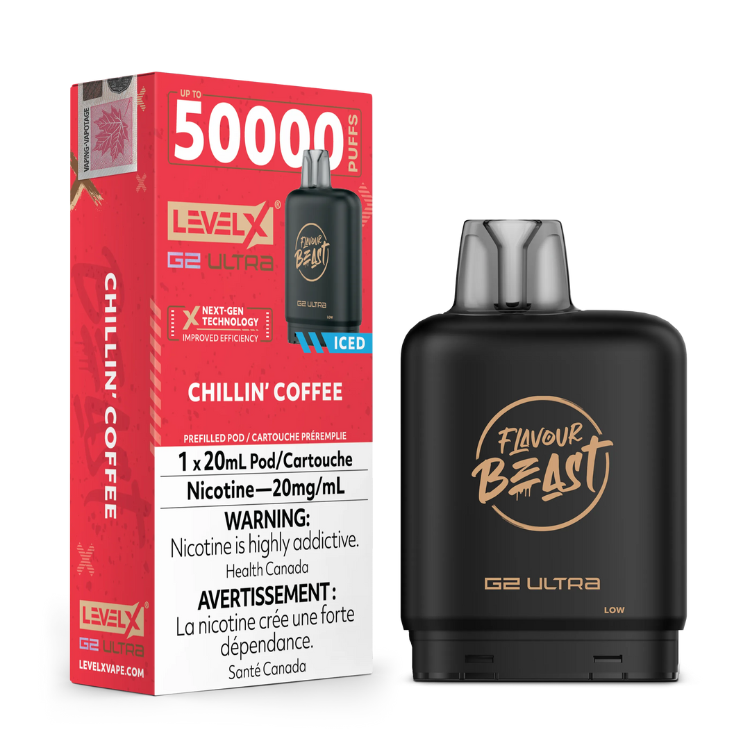 Chillin’ Coffee Iced by Level X Flavour Beast G2 Ultra 50K by LEVEL X BY FLAVOUR BEAST