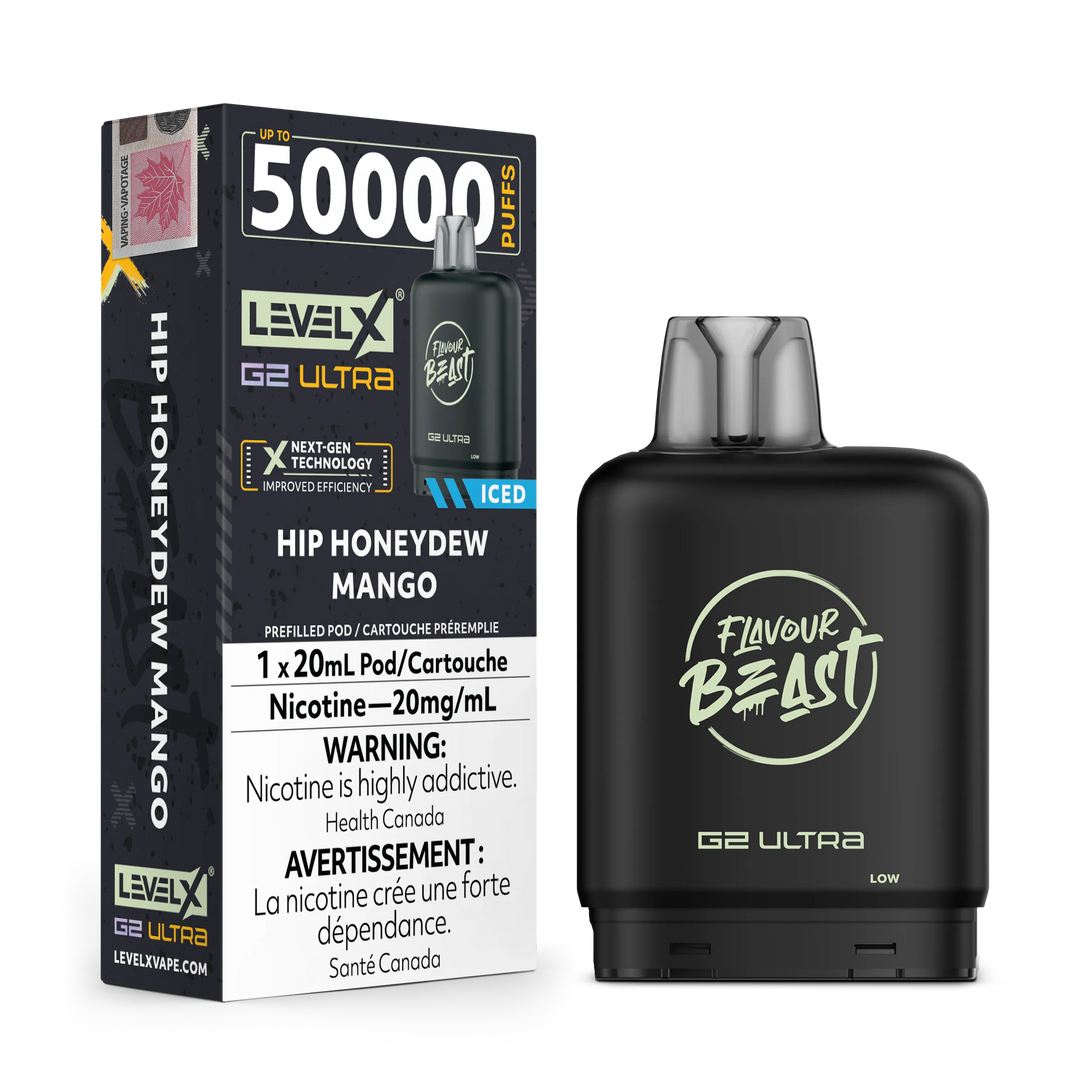 Hip Honeydew Mango Iced by Level X Flavour Beast G2 Ultra 50K by LEVEL X BY FLAVOUR BEAST