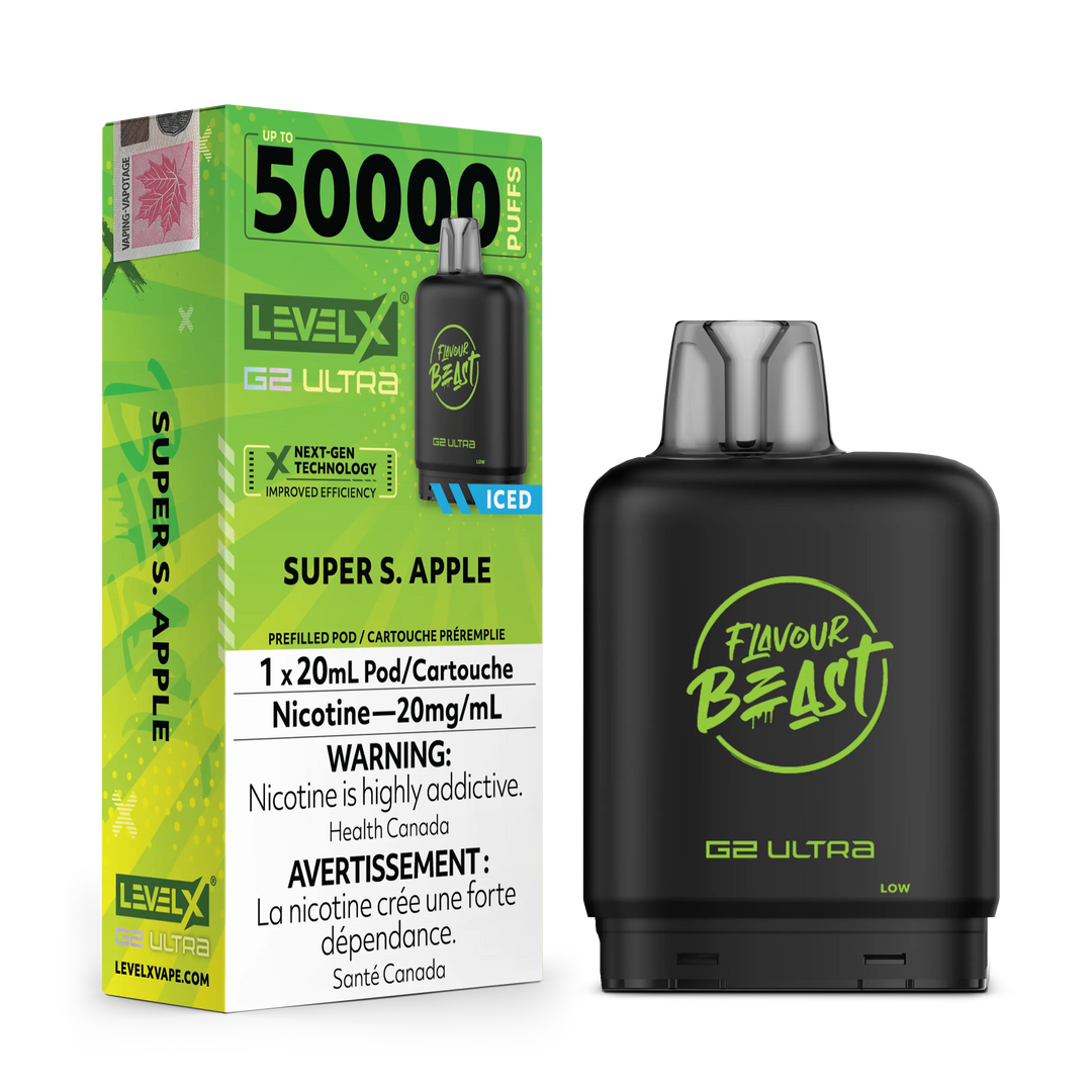 Super S. Apple Iced by Level X Flavour Beast G2 Ultra 50K by LEVEL X BY FLAVOUR BEAST
