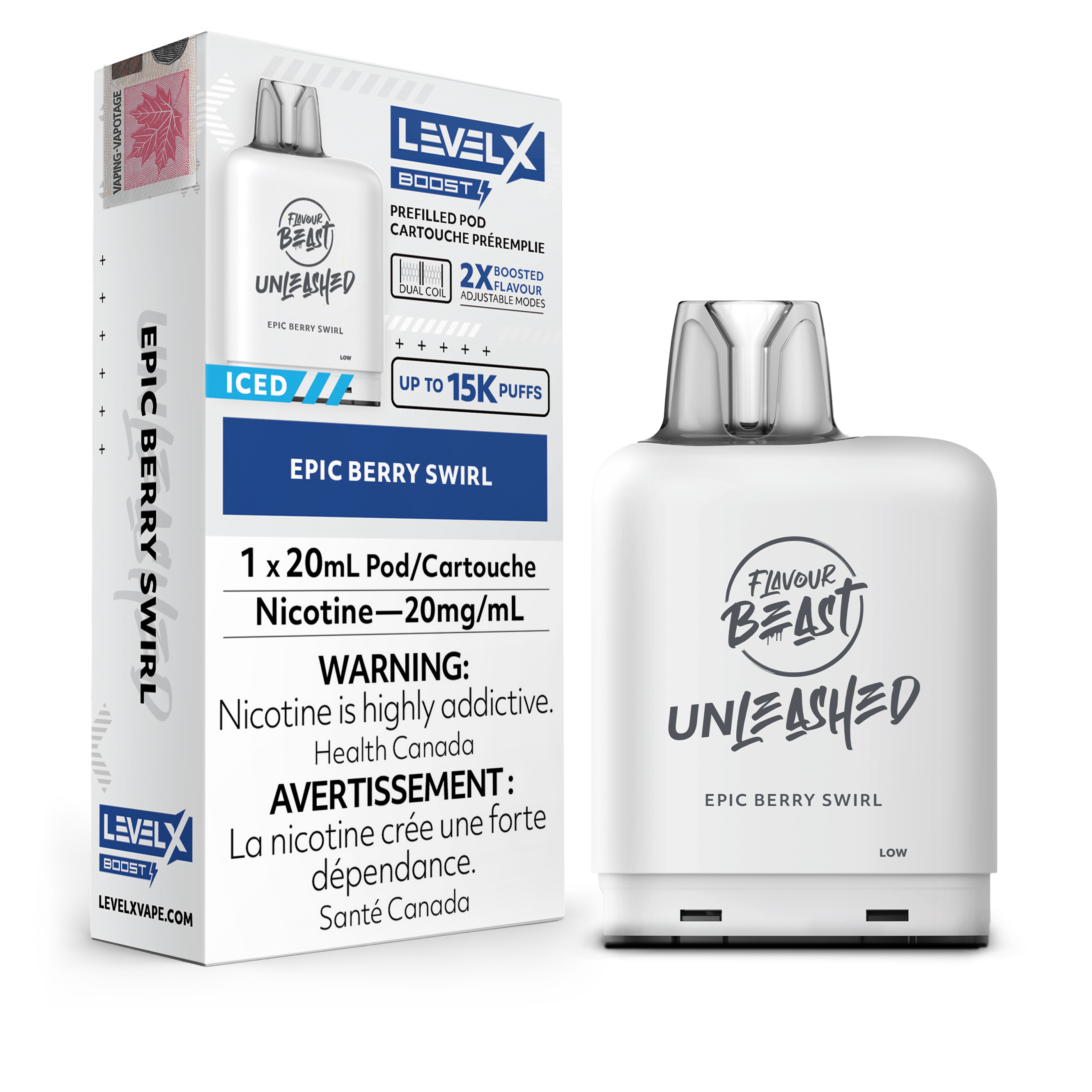 Level X - Flavour Beast Boost Unleashed Pods (15k puffs)(FEDERAL)