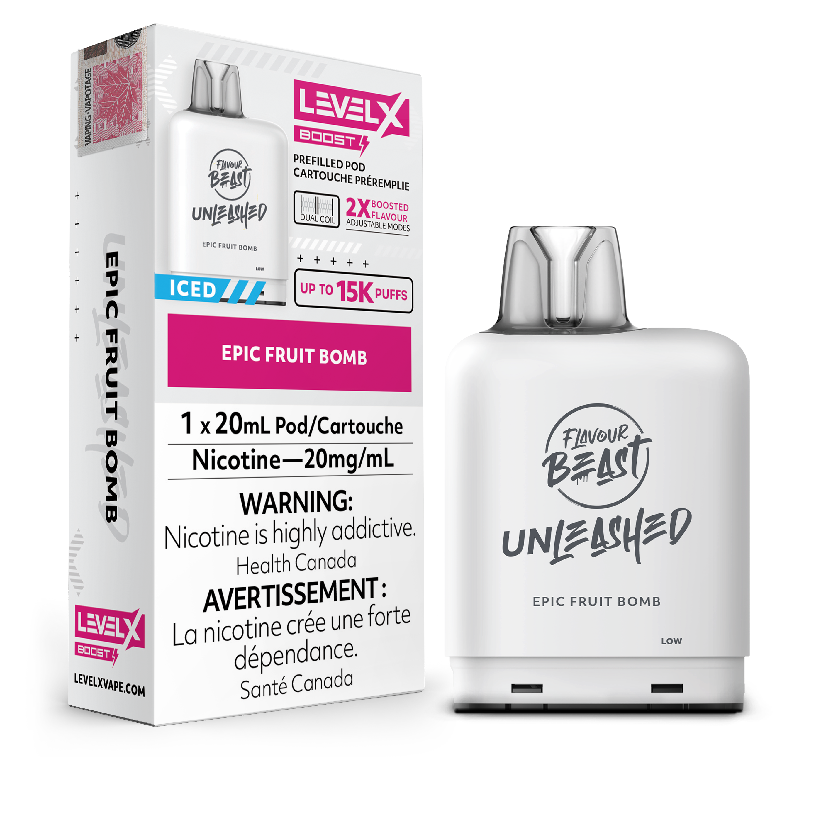 Level X - Flavour Beast Boost Unleashed Pods (15k puffs)(FEDERAL)