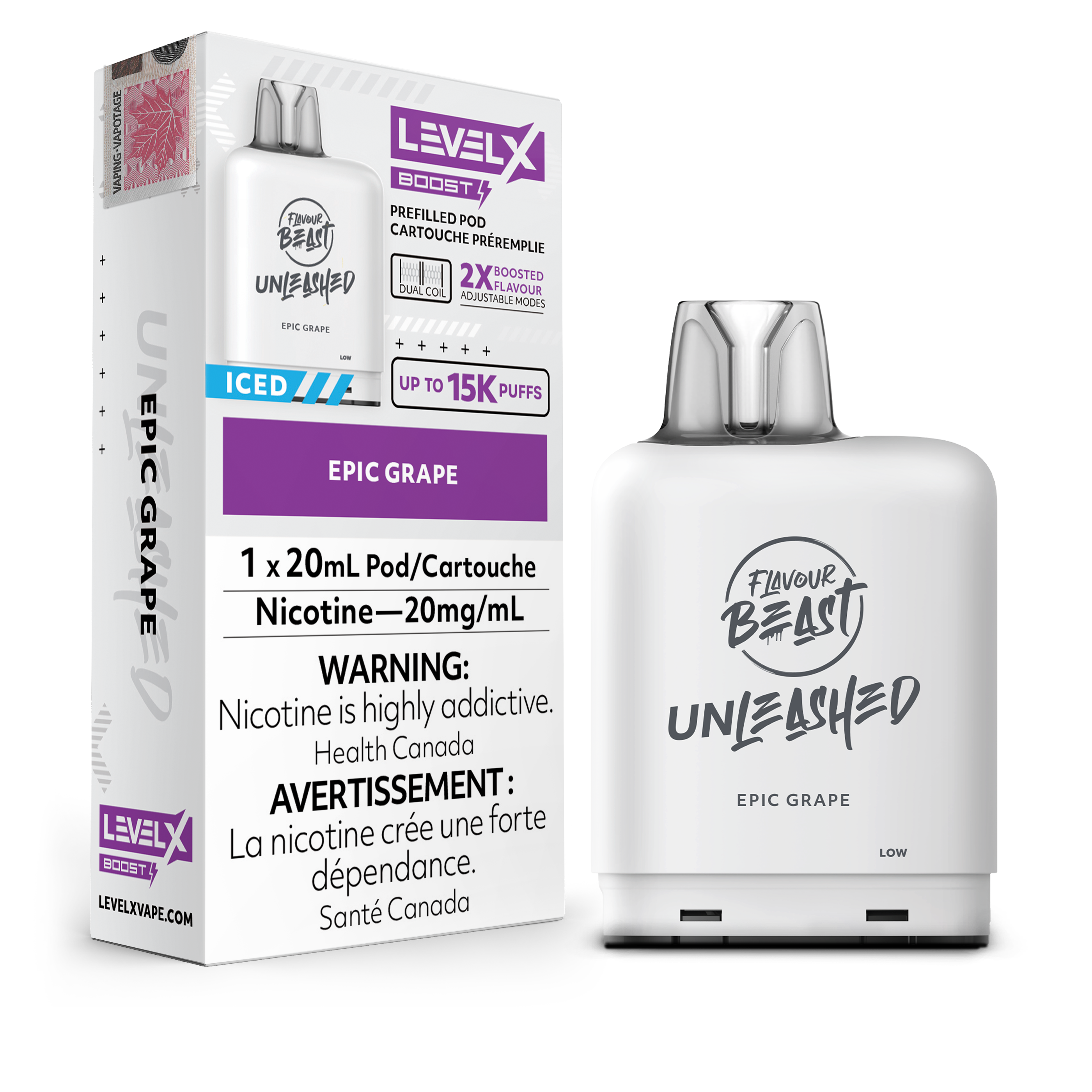 Level X - Flavour Beast Boost Unleashed Pods (15k puffs)(FEDERAL)