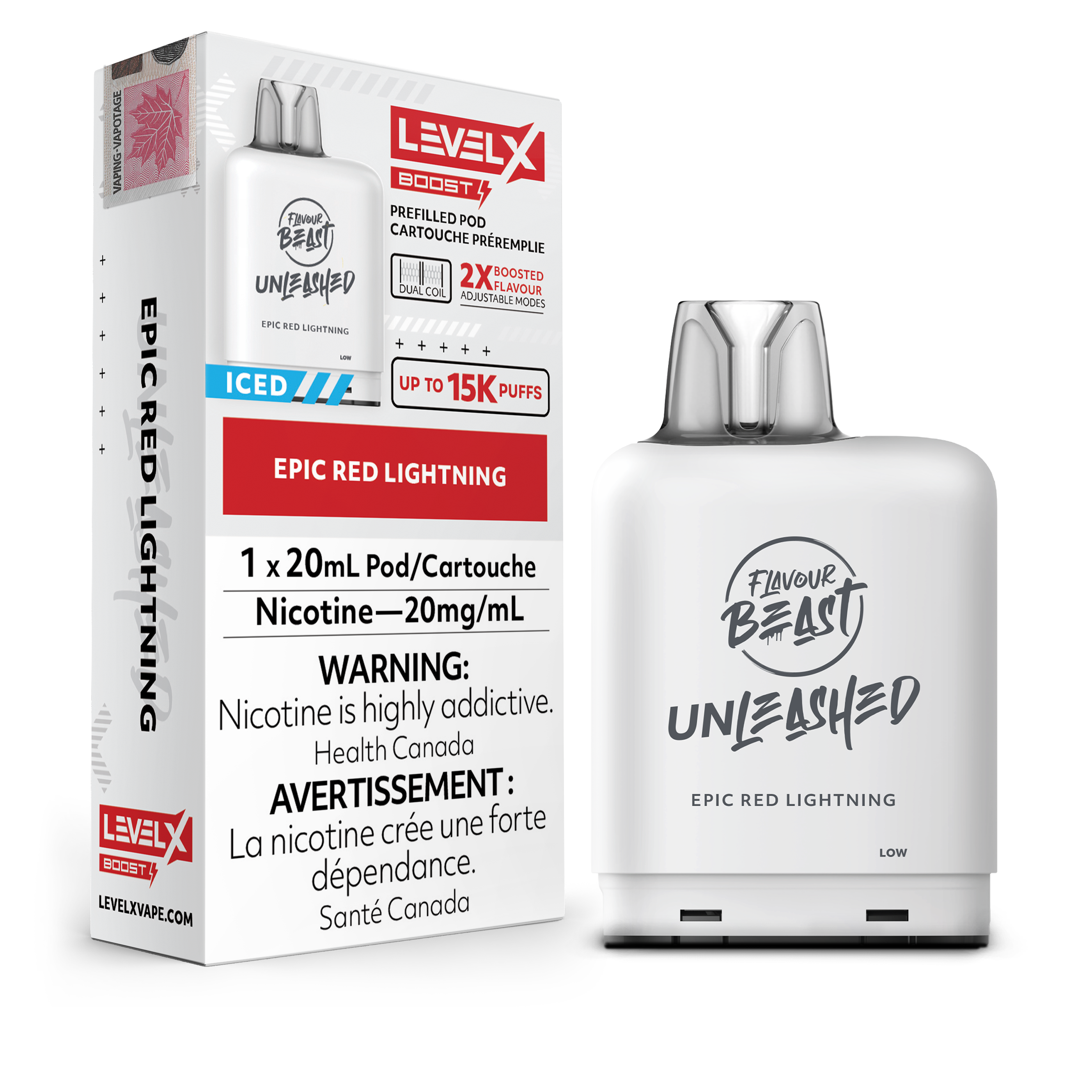 Level X - Flavour Beast Boost Unleashed Pods (15k puffs)(FEDERAL)