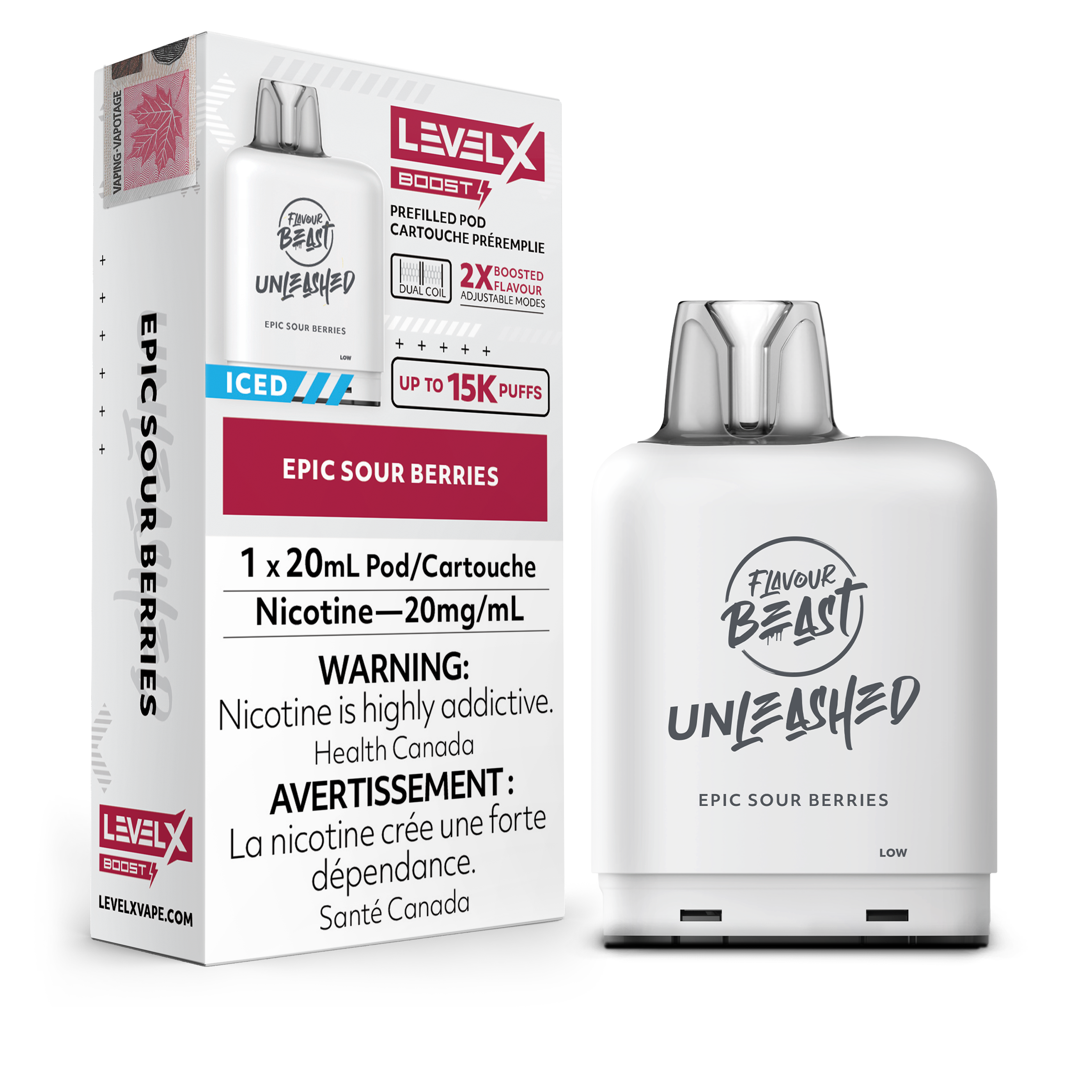 Level X - Flavour Beast Boost Unleashed Pods (15k puffs)(FEDERAL)