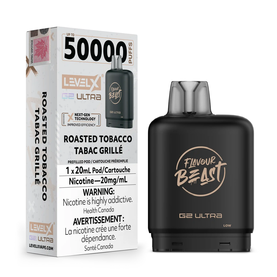 Roasted Tobacco by Level X Flavour Beast G2 Ultra 50K
