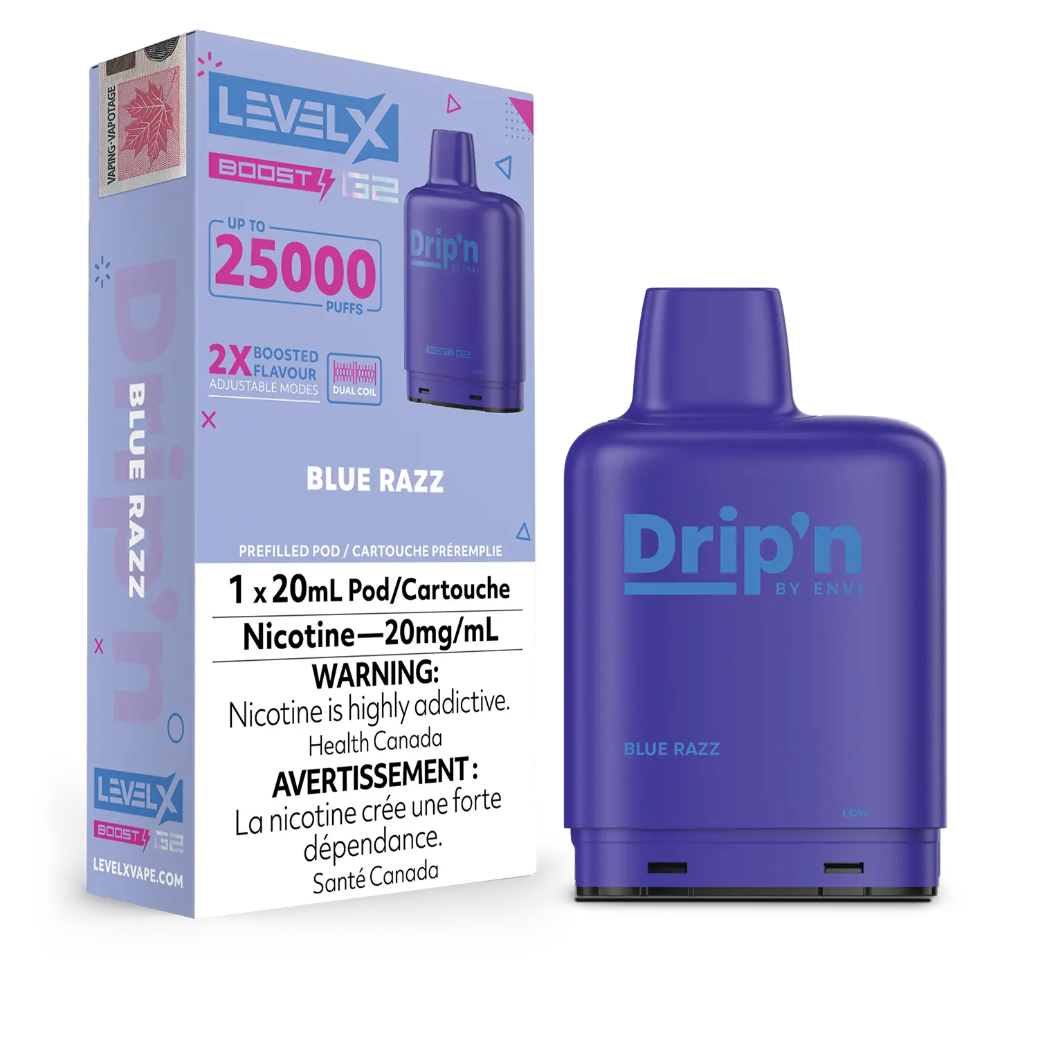Level X - Drip'n Boost G2 Pods (25k Puffs) (PROVINCIAL)