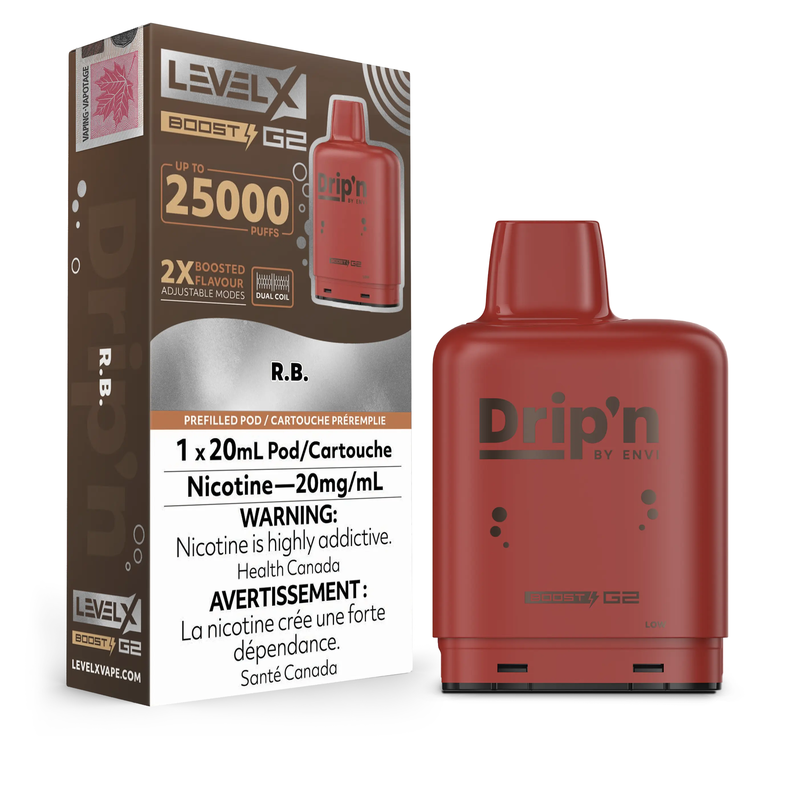 Level X Drip'n Pods – 7K, 25K & 50K Closed Pods for Level X Level X Drip'n Pods – 7K, 25K & 50K Closed Pods for Level X