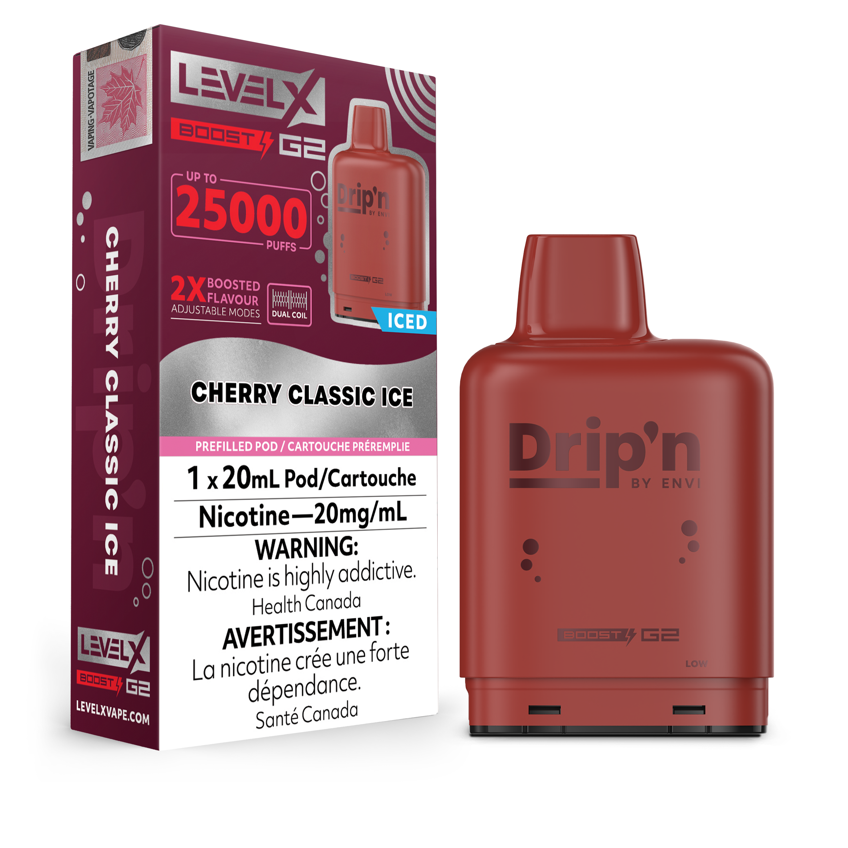 Level X - Drip'n Boost G2 Pods (25k Puffs) (PROVINCIAL)