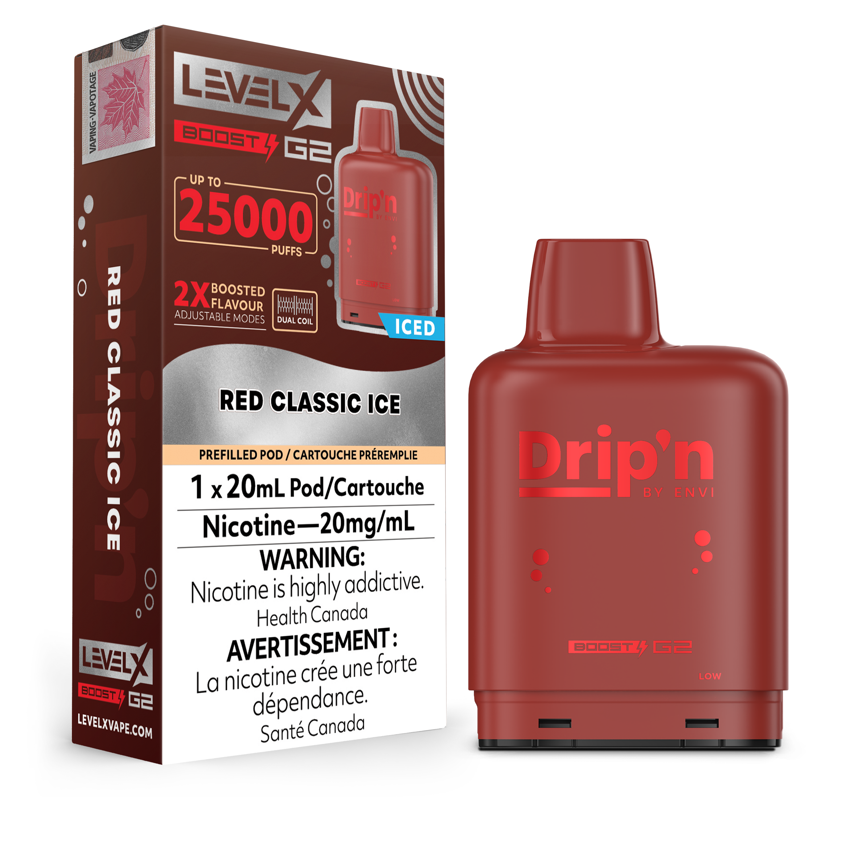 Level X - Drip'n Boost G2 Pods (25k Puffs) (PROVINCIAL)