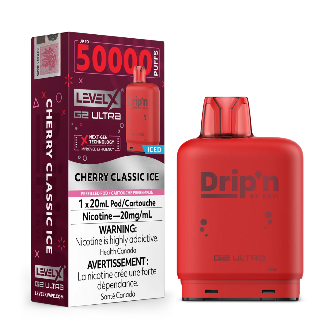 Cherry Classic Ice by Level X Drip'n G2 Ultra 50K – 20mg by LEVEL X BY DRIP'N