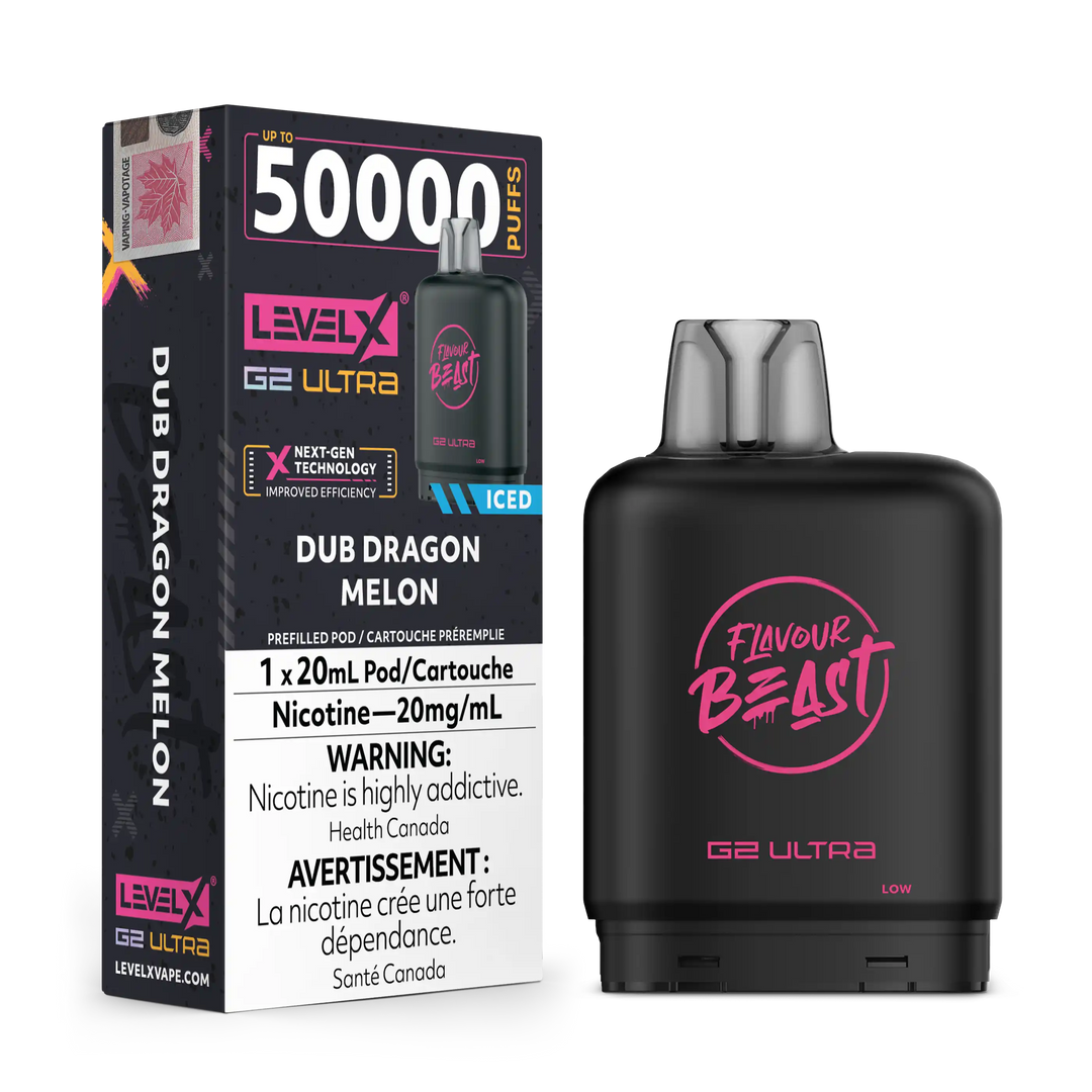 Dub Dragon Melon by Level X Flavour Beast G2 Ultra 50K
