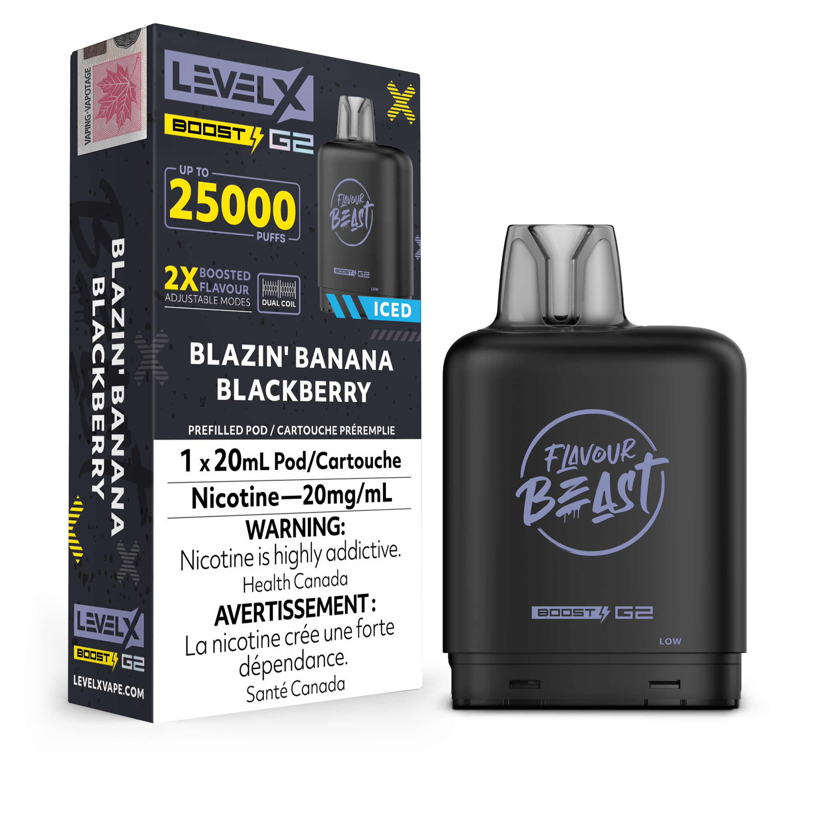 Level X - Flavour Beast Boost G2 Pods (25k puffs) (PROVINCIAL)