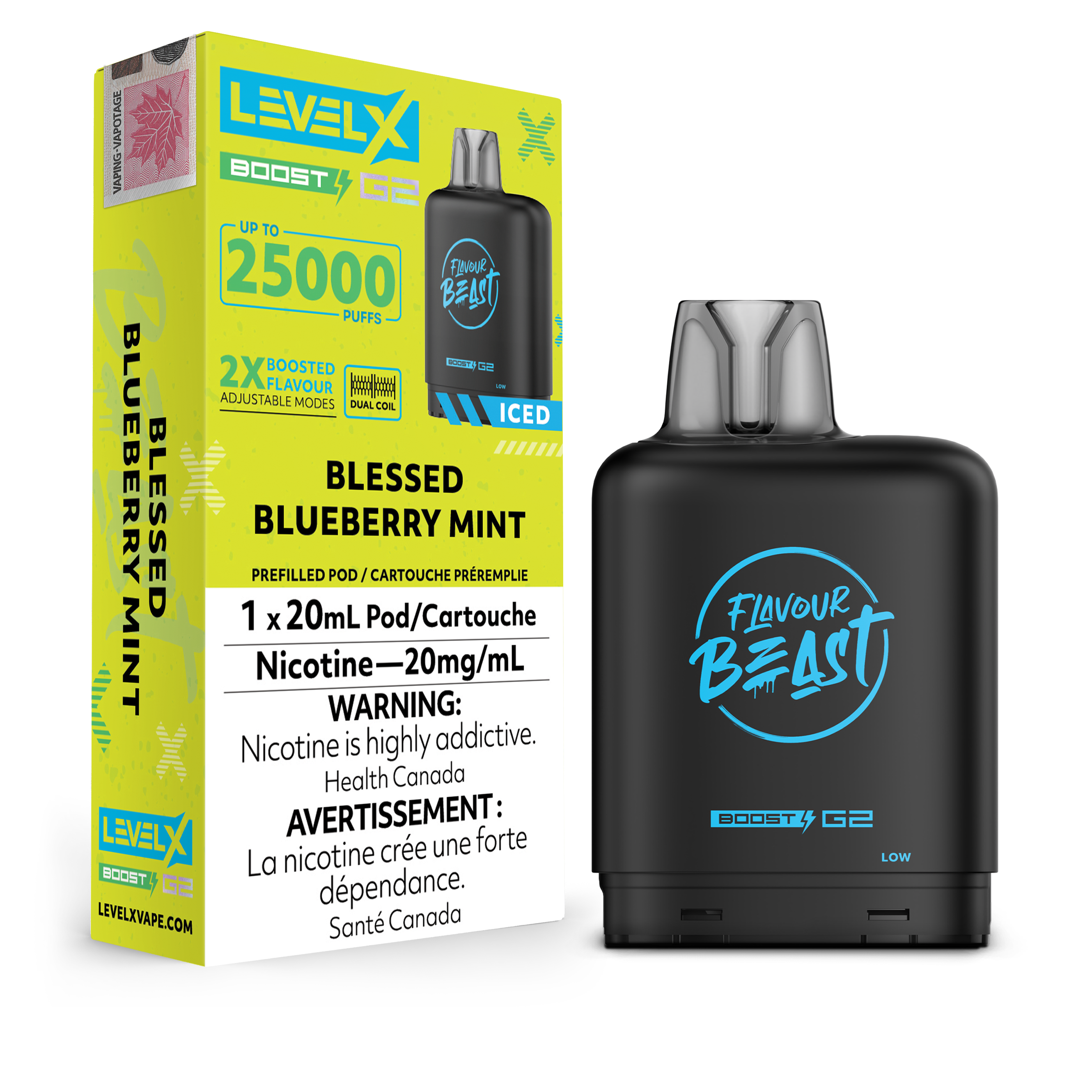 Level X - Flavour Beast Boost G2 Pods (25k puffs) (PROVINCIAL)