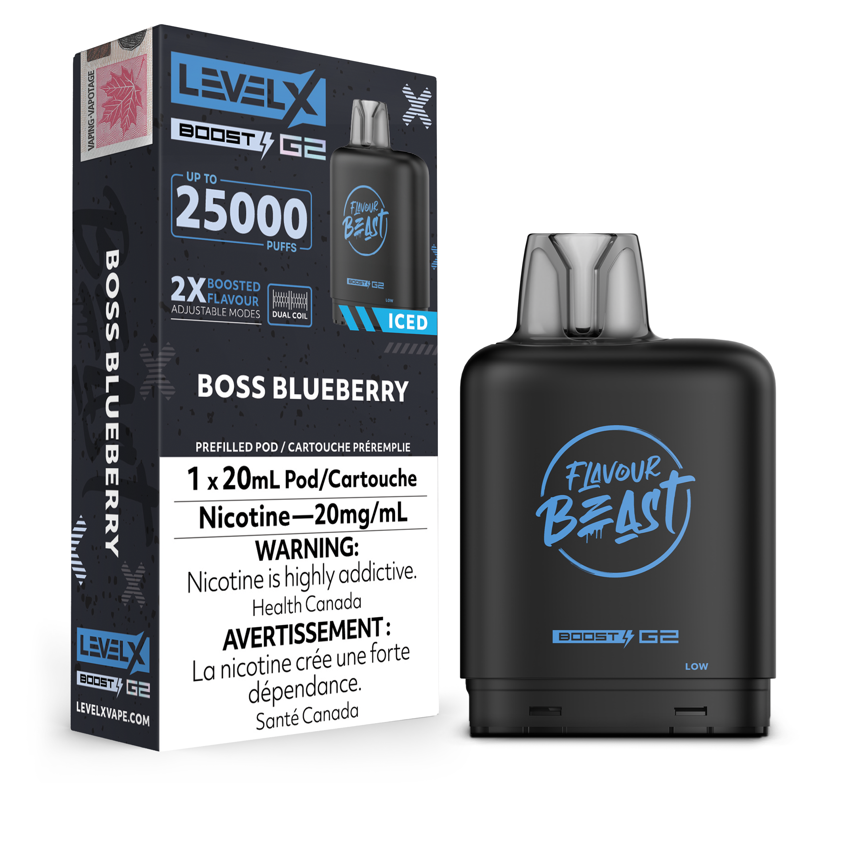 Level X - Flavour Beast Boost G2 Pods (25k puffs) (PROVINCIAL)