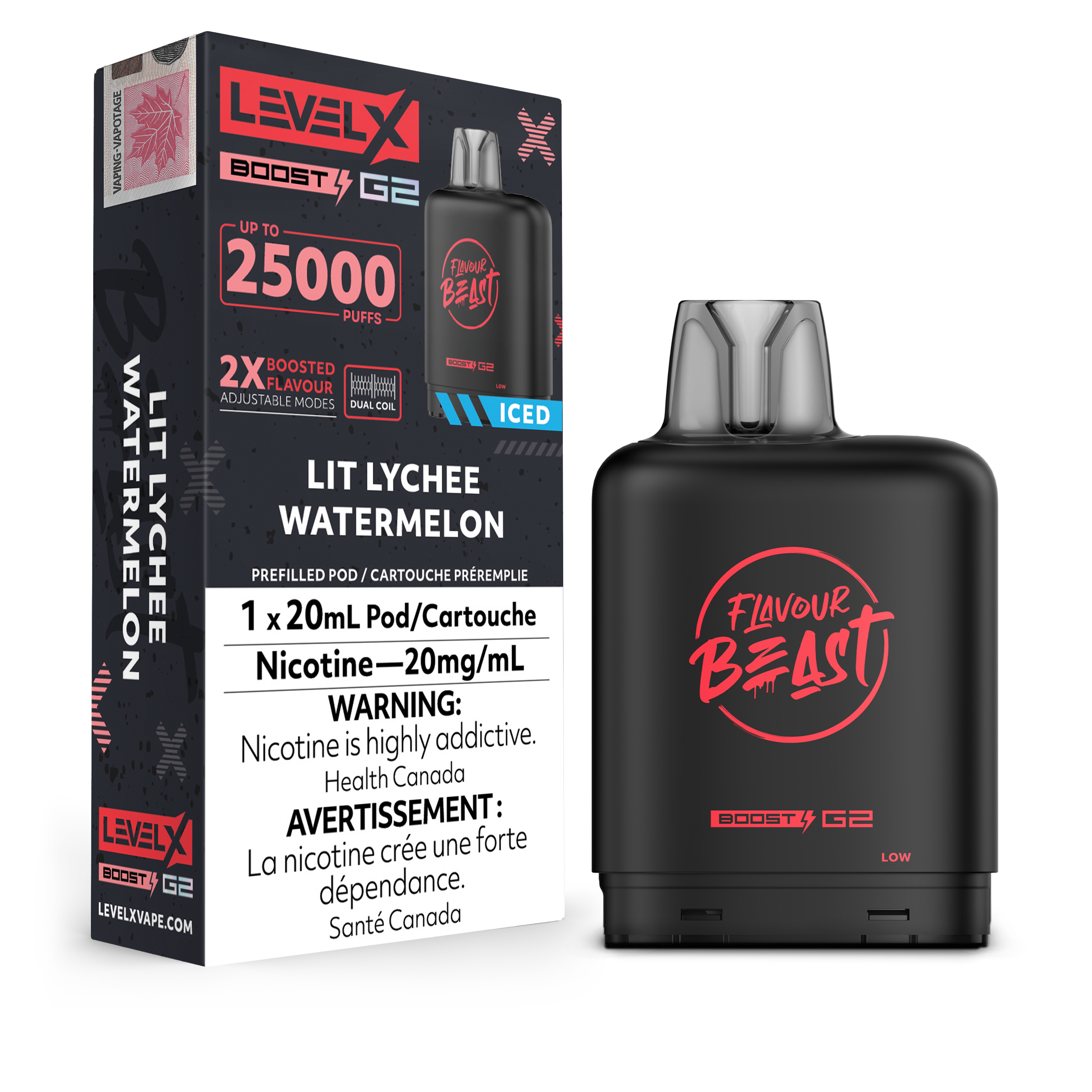 Level X - Flavour Beast Boost G2 Pods (25k puffs) (PROVINCIAL)