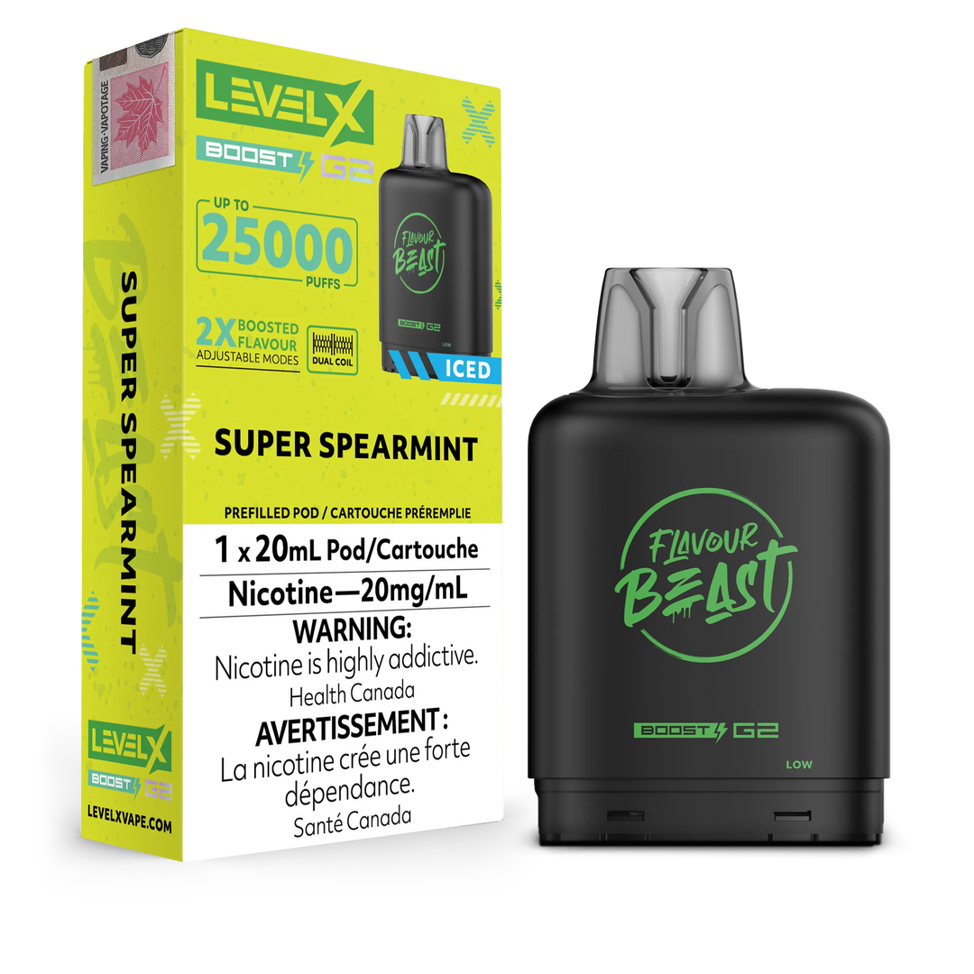 STR8UP Strawberry Banana Iced Flavour Beast Boost G2 Pods 25K