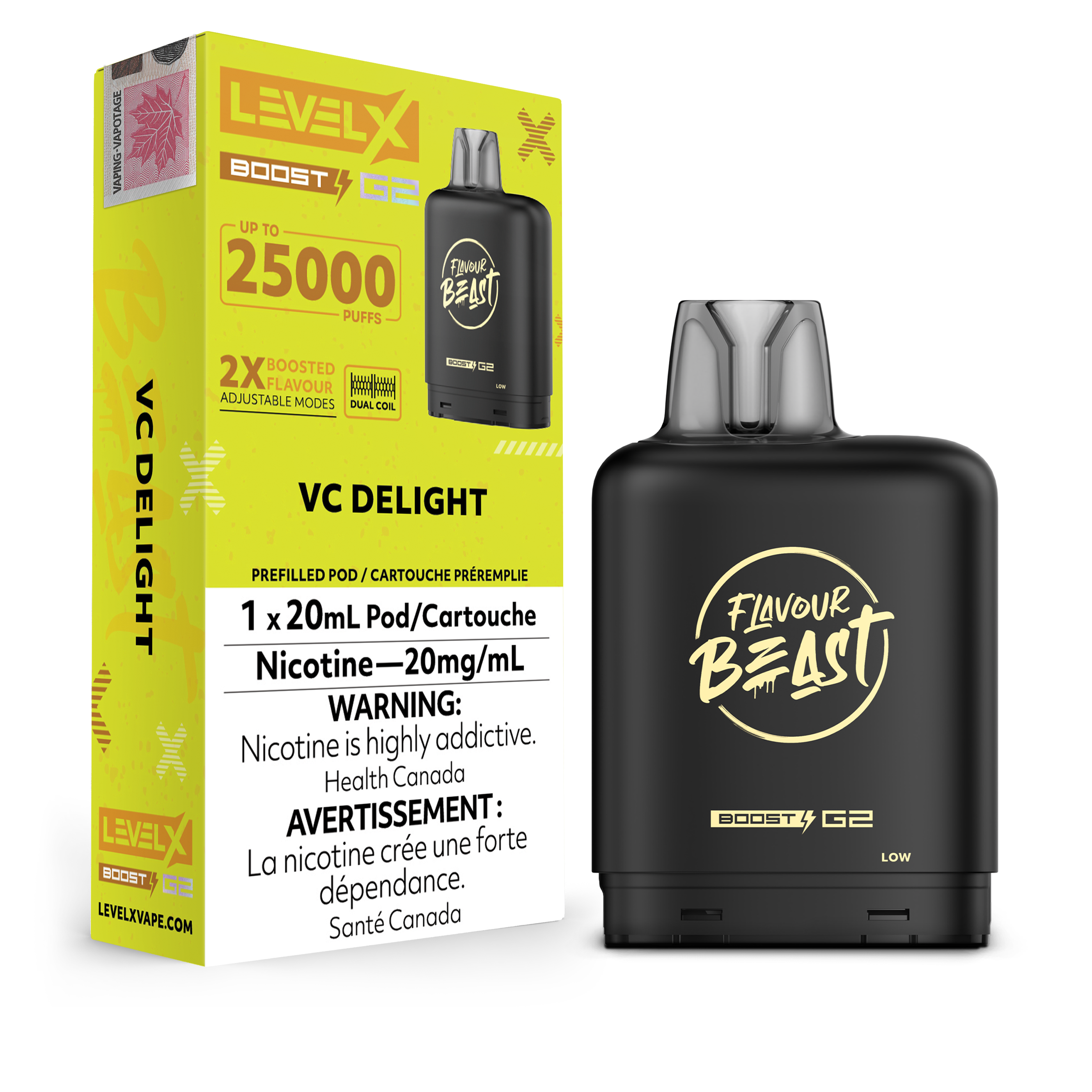 Level X - Flavour Beast Boost G2 Pods (25k puffs) (PROVINCIAL)