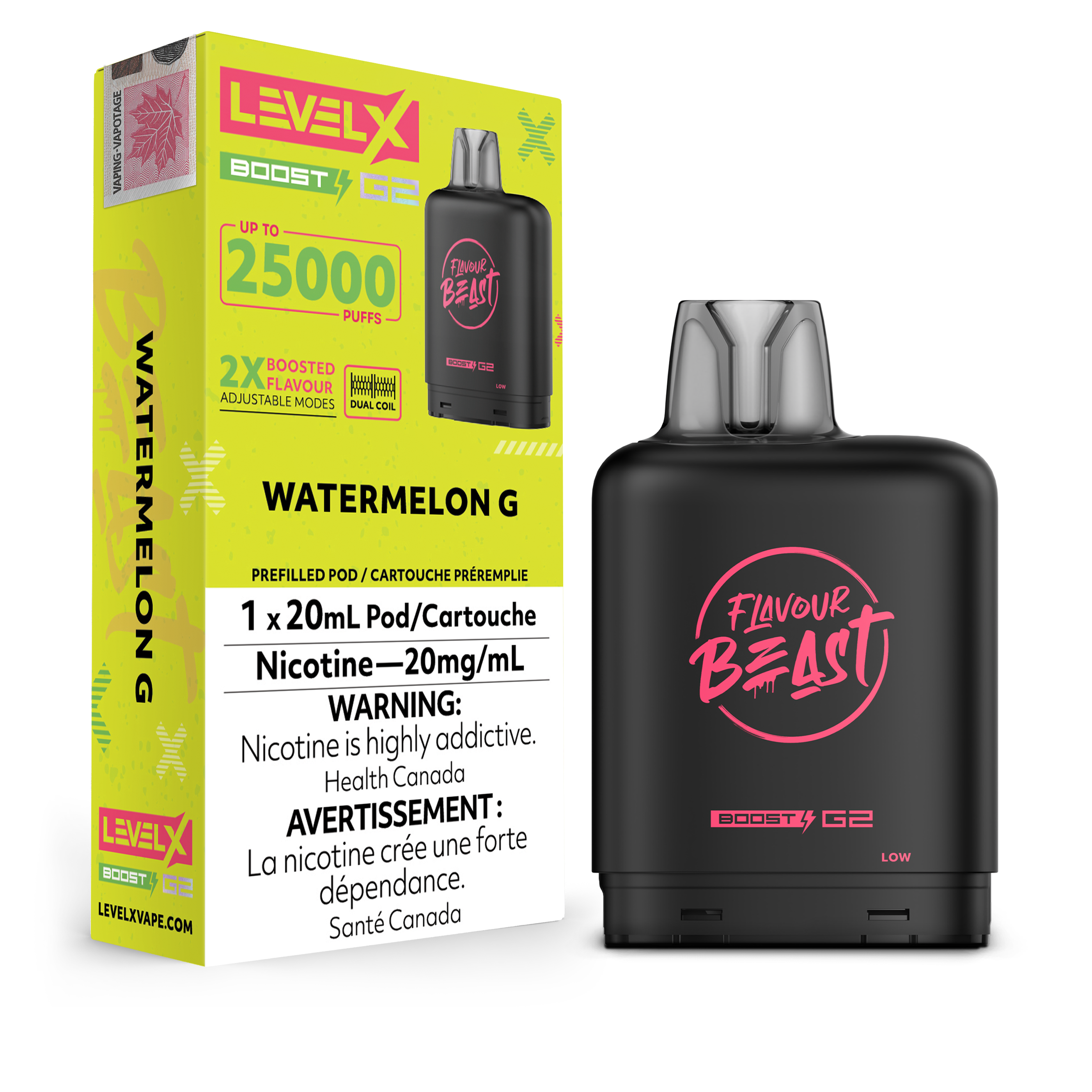Level X - Flavour Beast Boost G2 Pods (25k puffs) (PROVINCIAL)