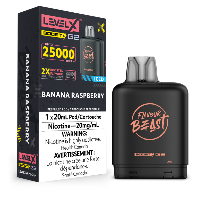 Level X - Flavour Beast Boost G2 Pods (25k puffs) (PROVINCIAL)