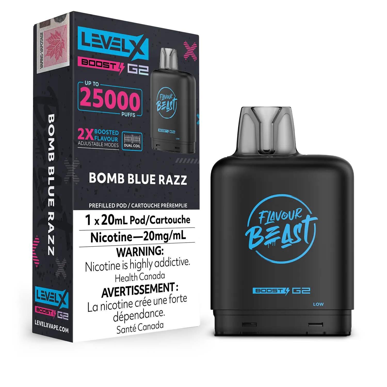 Level X - Flavour Beast Boost G2 Pods (25k puffs) (PROVINCIAL)