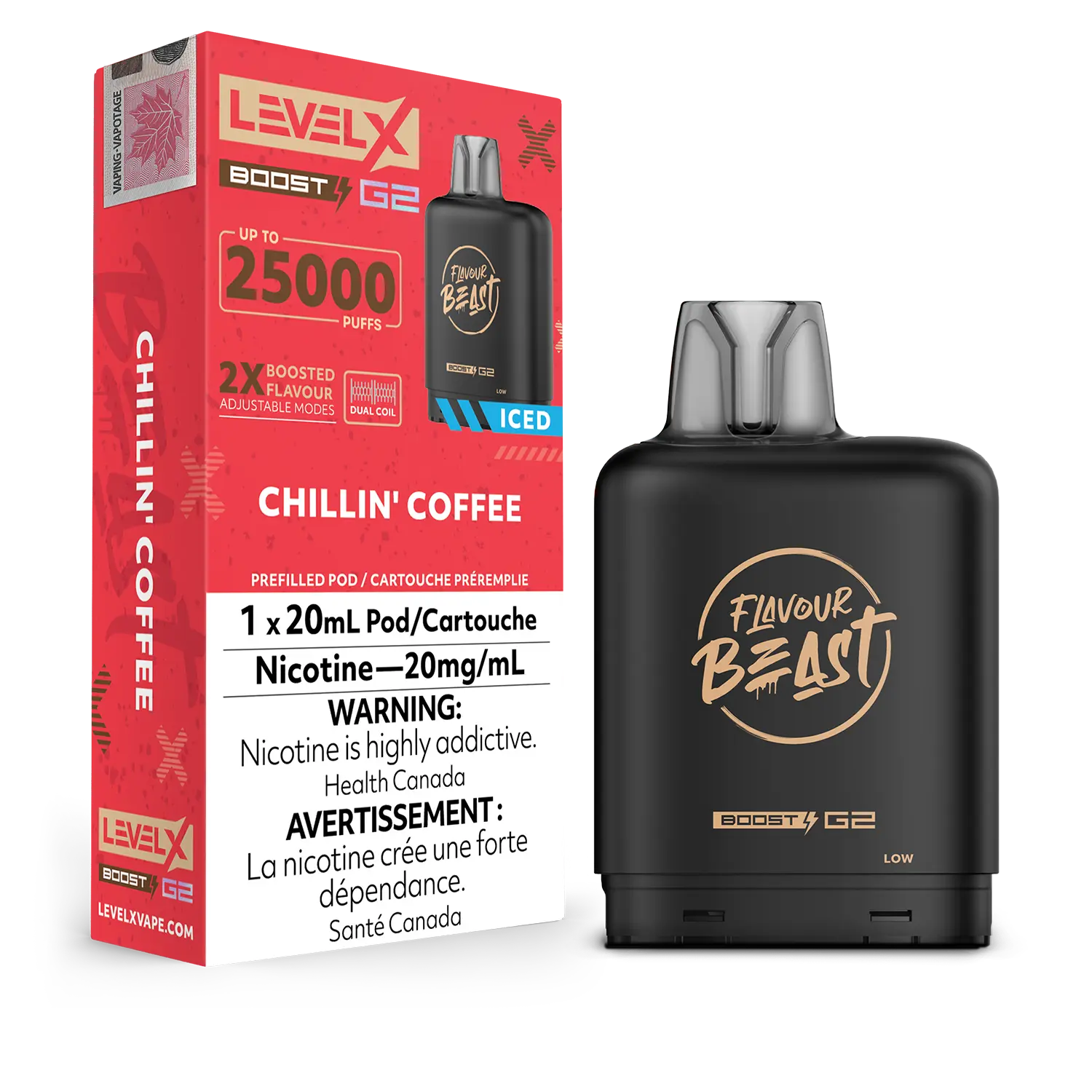 Level X - Flavour Beast Boost G2 Pods (25k puffs) (PROVINCIAL)