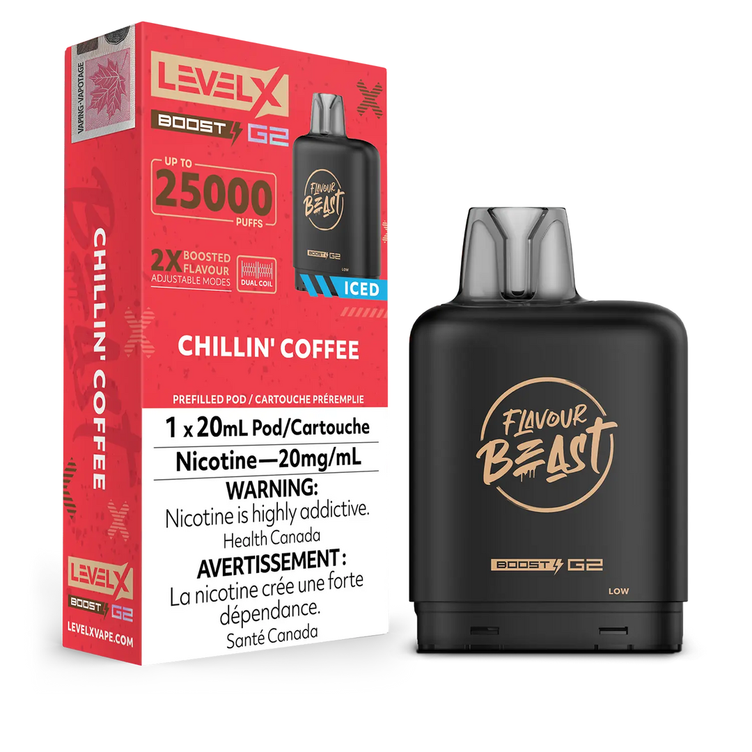 Chillin' Coffee (Iced) Flavour Beast Boost G2 Pods 25K