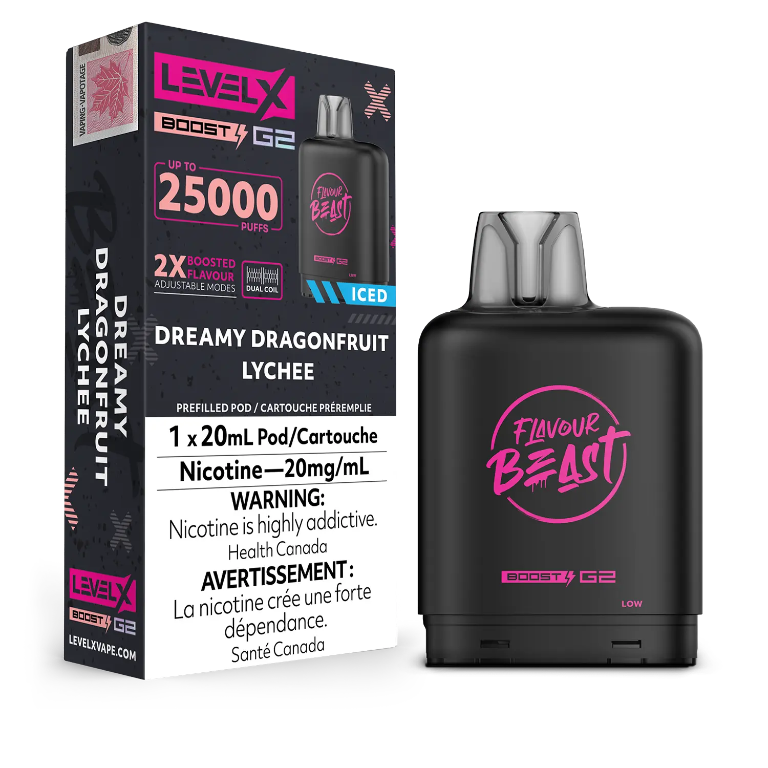 Level X - Flavour Beast Boost G2 Pods (25k puffs) (PROVINCIAL)