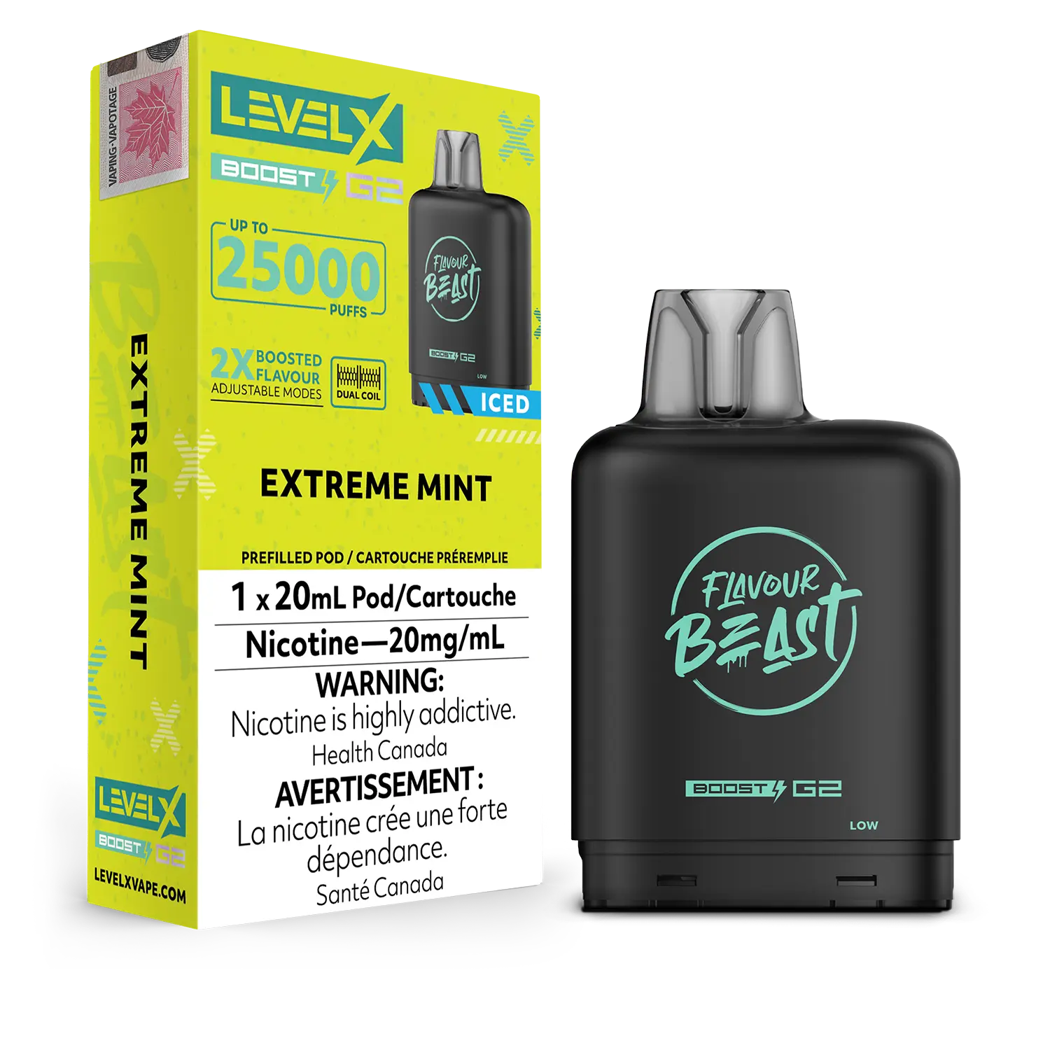 Level X - Flavour Beast Boost G2 Pods (25k puffs) (PROVINCIAL)