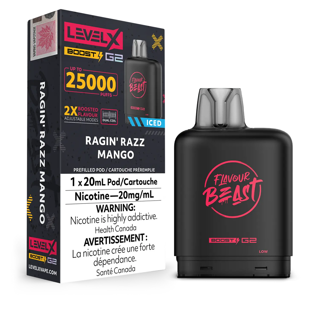 Pink Bomb Ice Flavour Beast Boost G2 Pods 25K