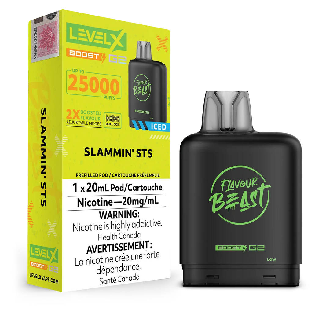 Ragin' Razz Mango Iced Flavour Beast Boost G2 Pods 25K