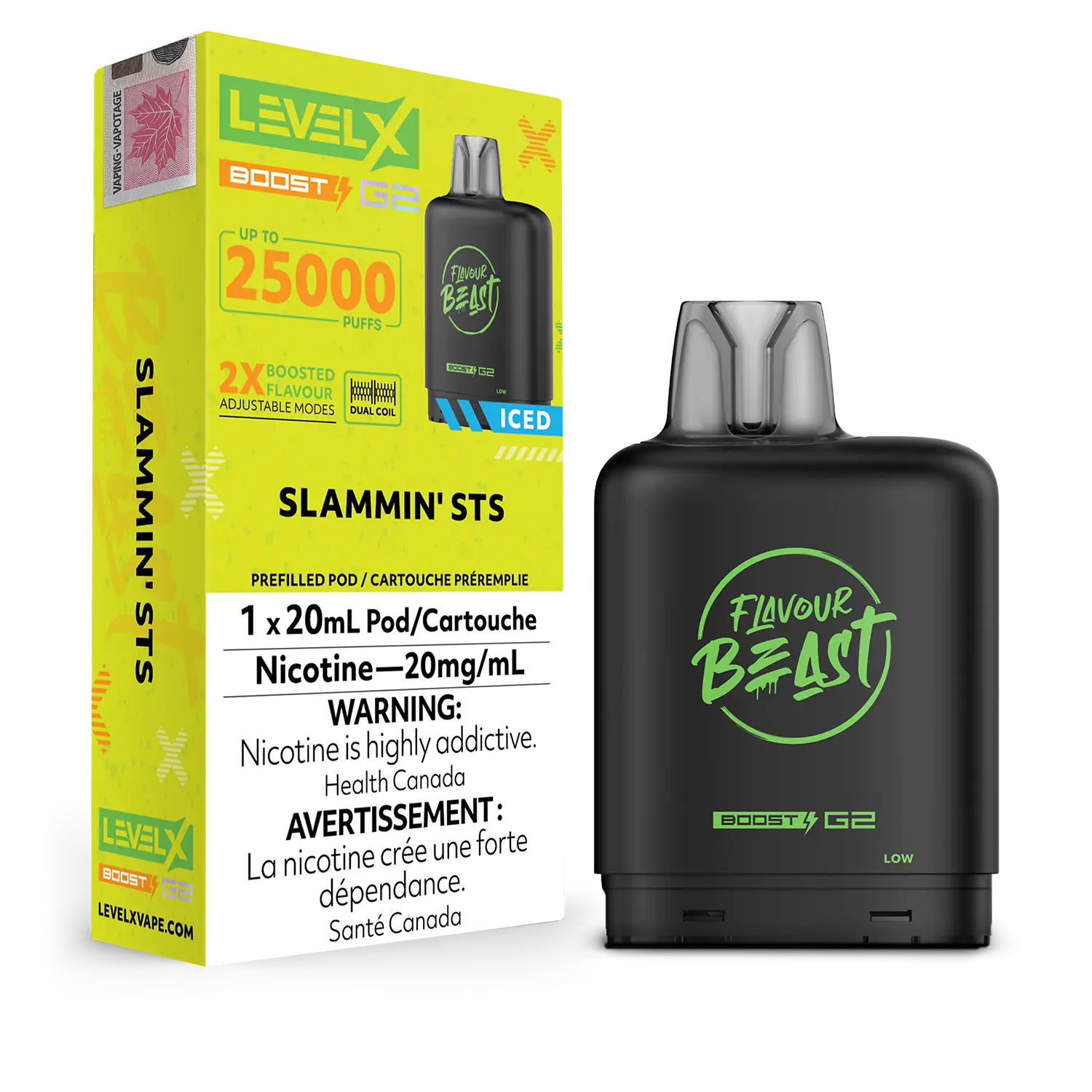 Level X - Flavour Beast Boost G2 Pods (25k puffs) (PROVINCIAL)